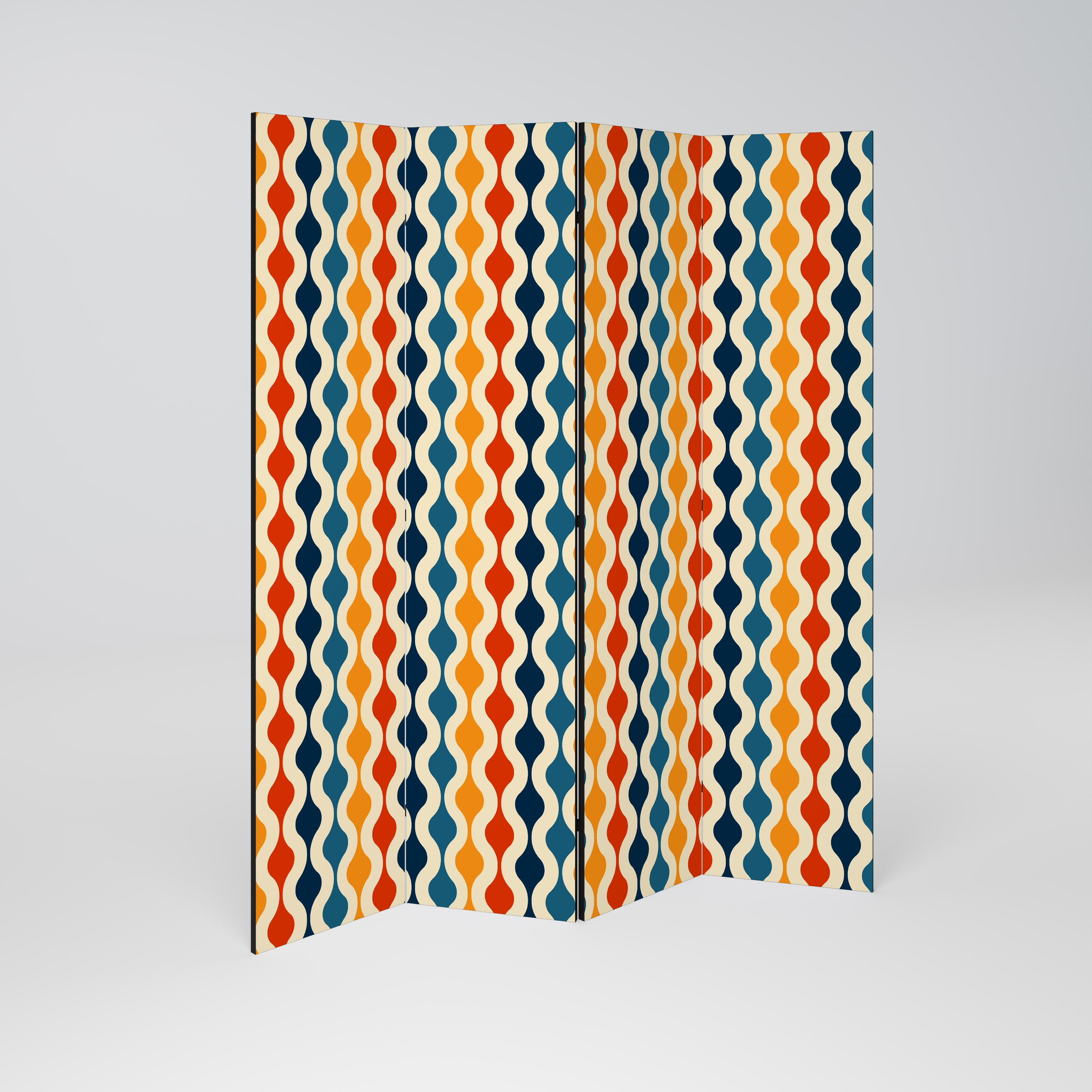 COLORFUL NOSTALGIA Dekoracyjny parawan 4-skrzydłowy