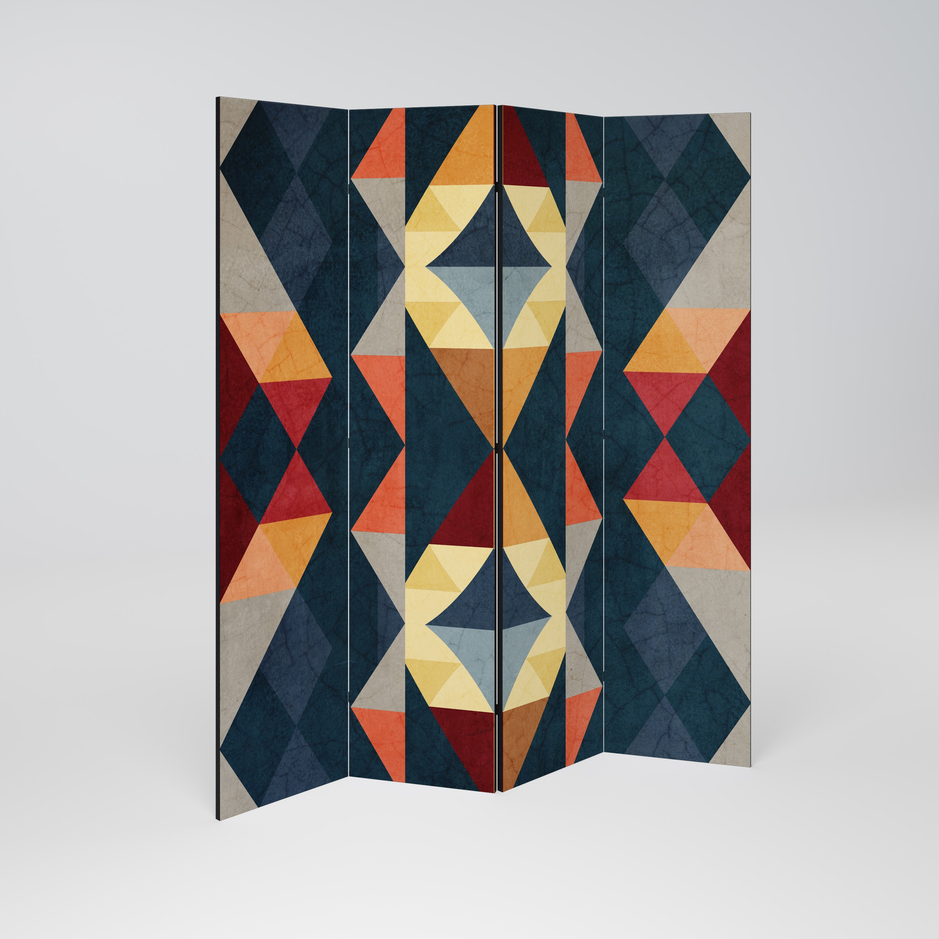 CRACKED ILLUSION Dekoracyjny parawan 4-skrzydłowy