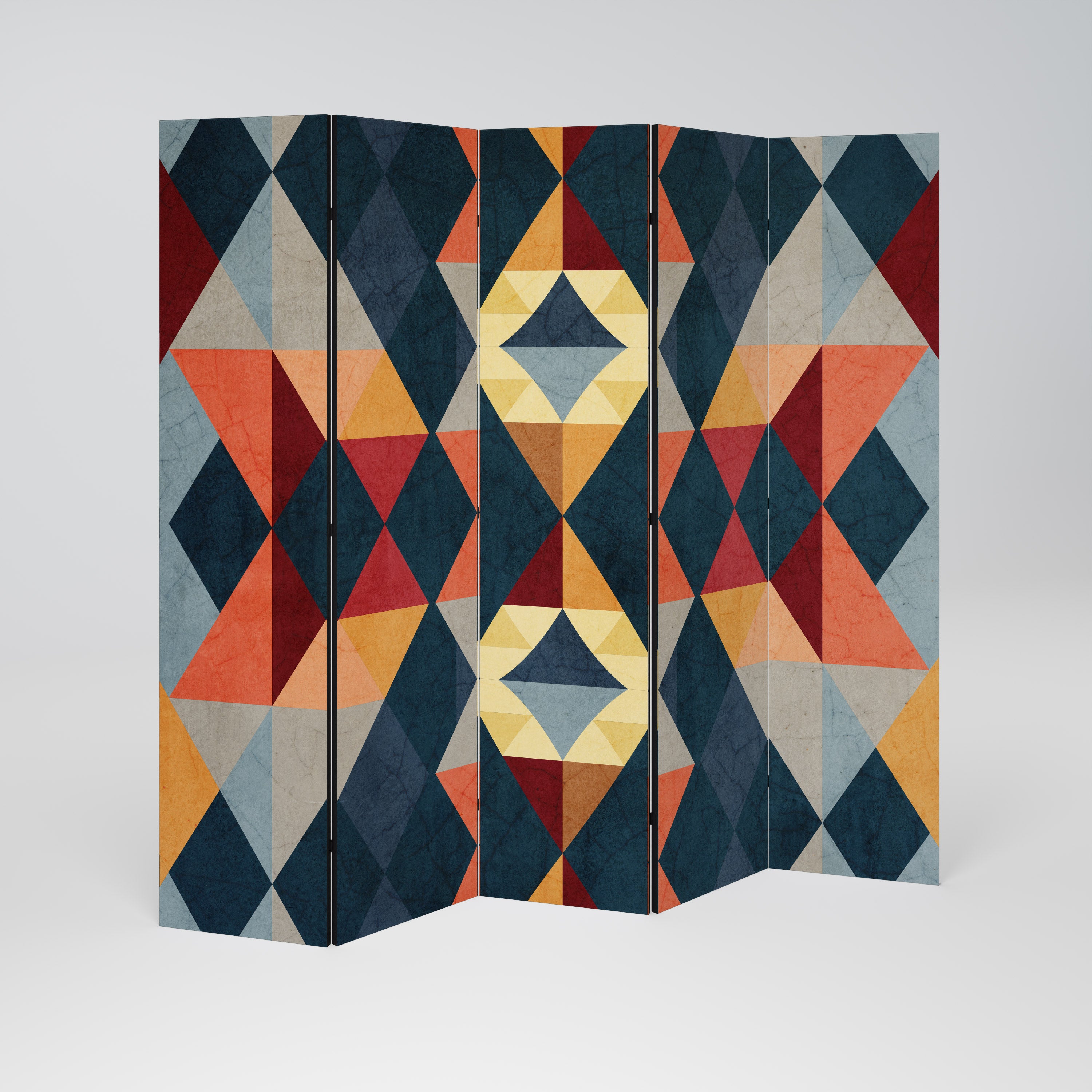 CRACKED ILLUSION Dekoracyjny parawan 5-skrzydłowy