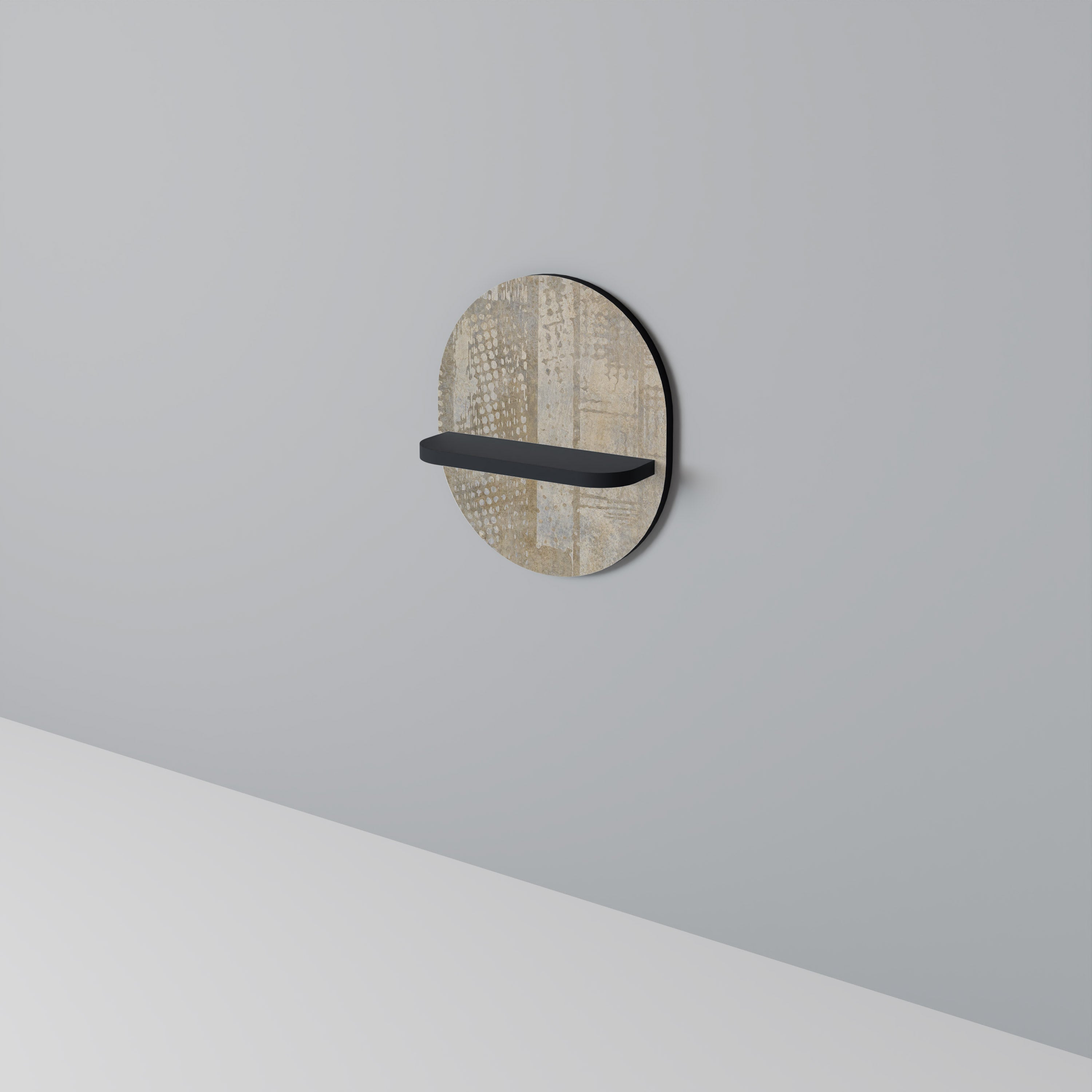 SCREEN ERROR Półka owalna Czarna