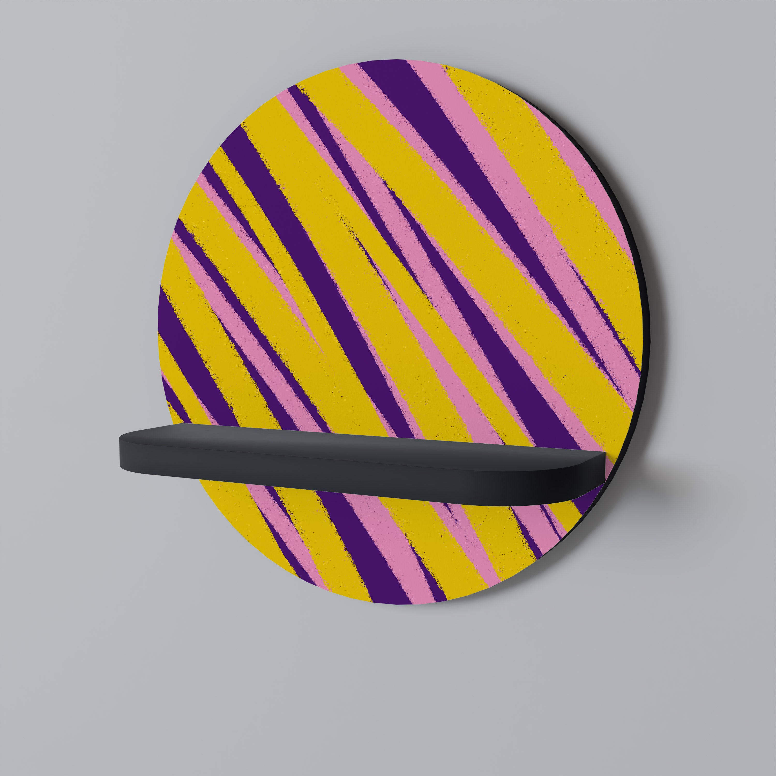 DREAMS COME TRUE Półka okrągła Czarna