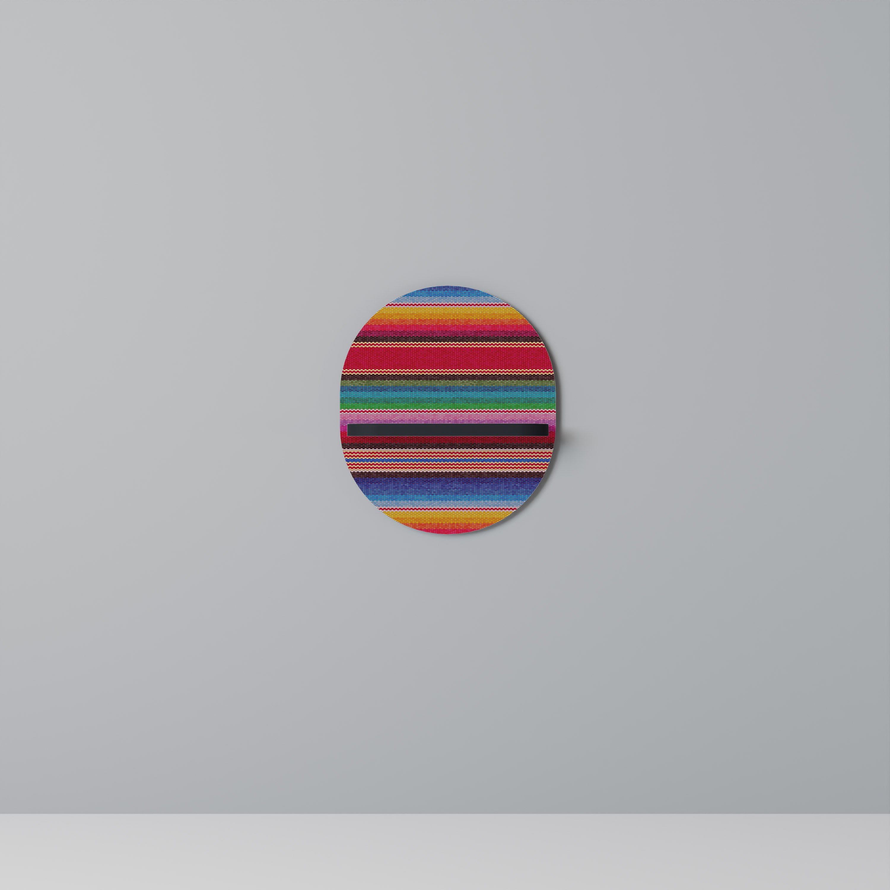 ETHNIC MEXICAN Półka owalna Czarna