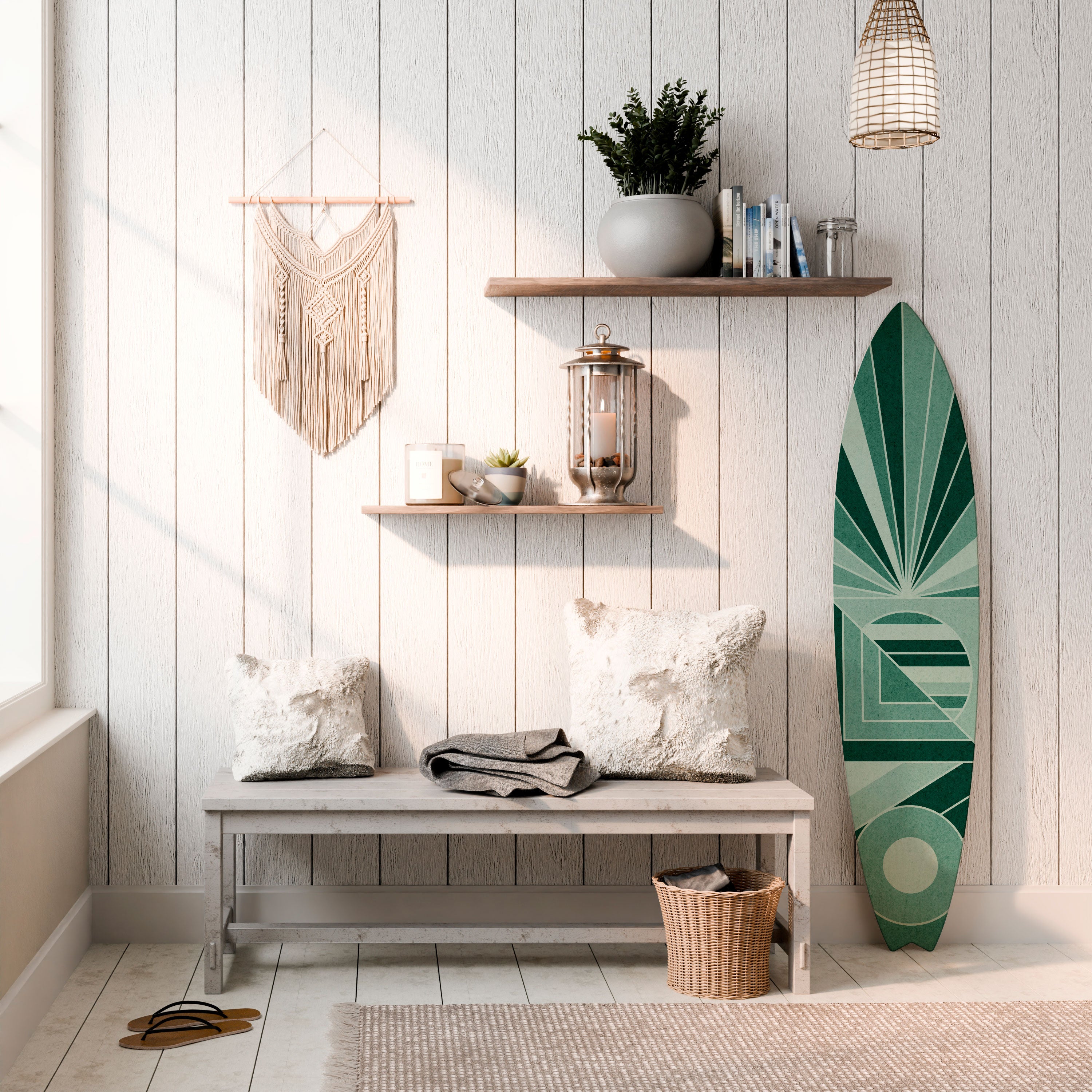 RHYTMIC GRID Dekoracyjna deska surfingowa