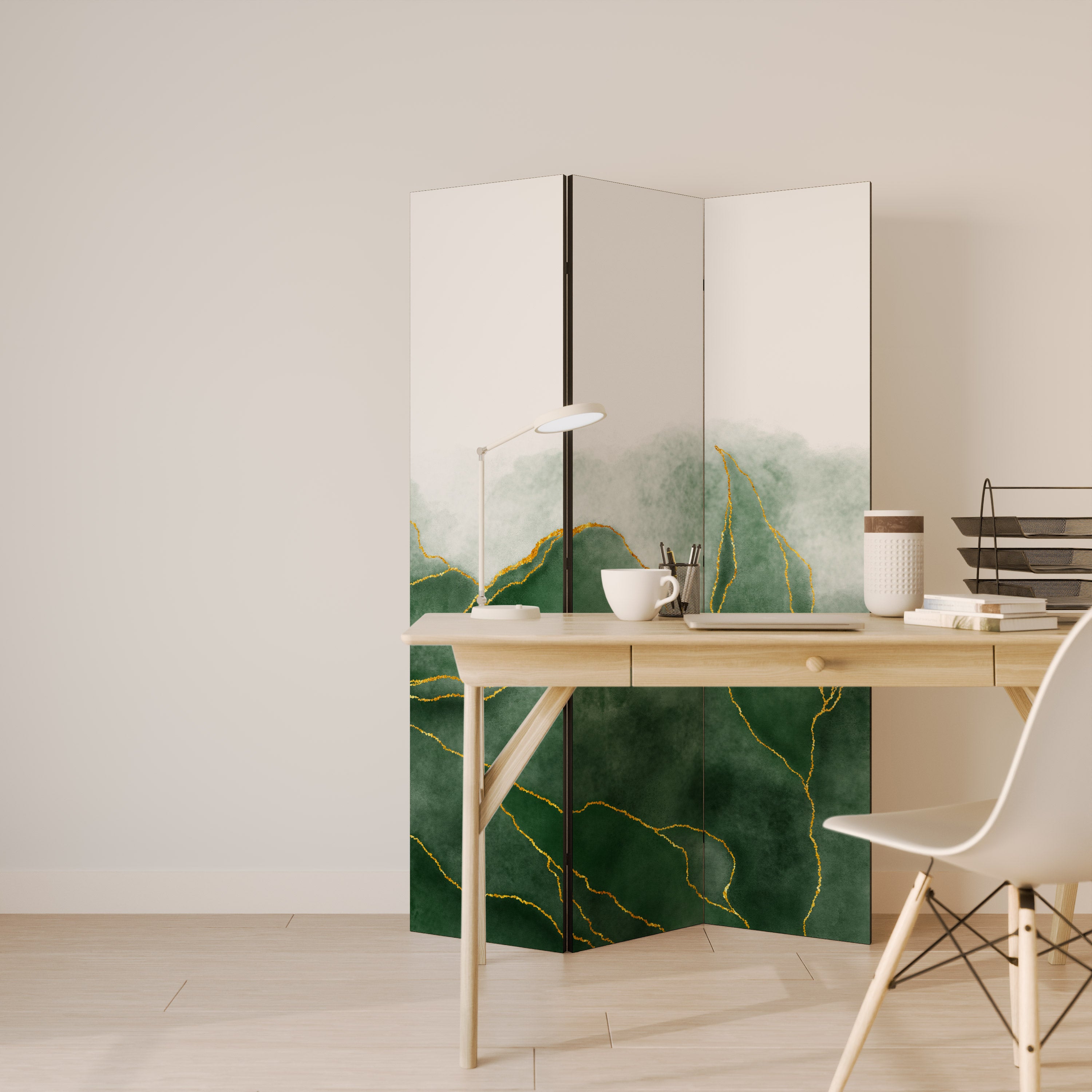 EXPENSIVE NATURE Dekoracyjny parawan 3-skrzydłowy