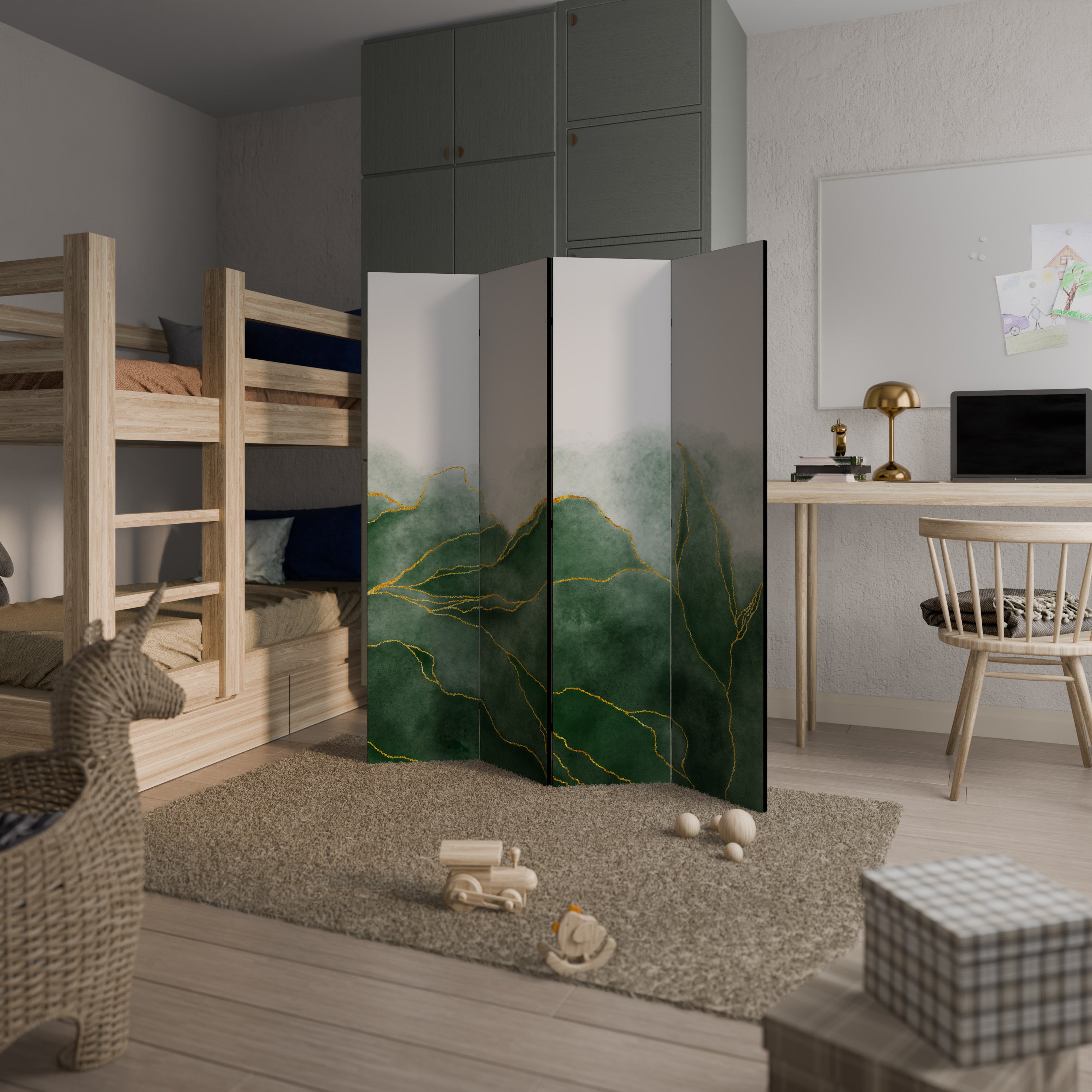 EXPENSIVE NATURE Dekoracyjny parawan 4-skrzydłowy