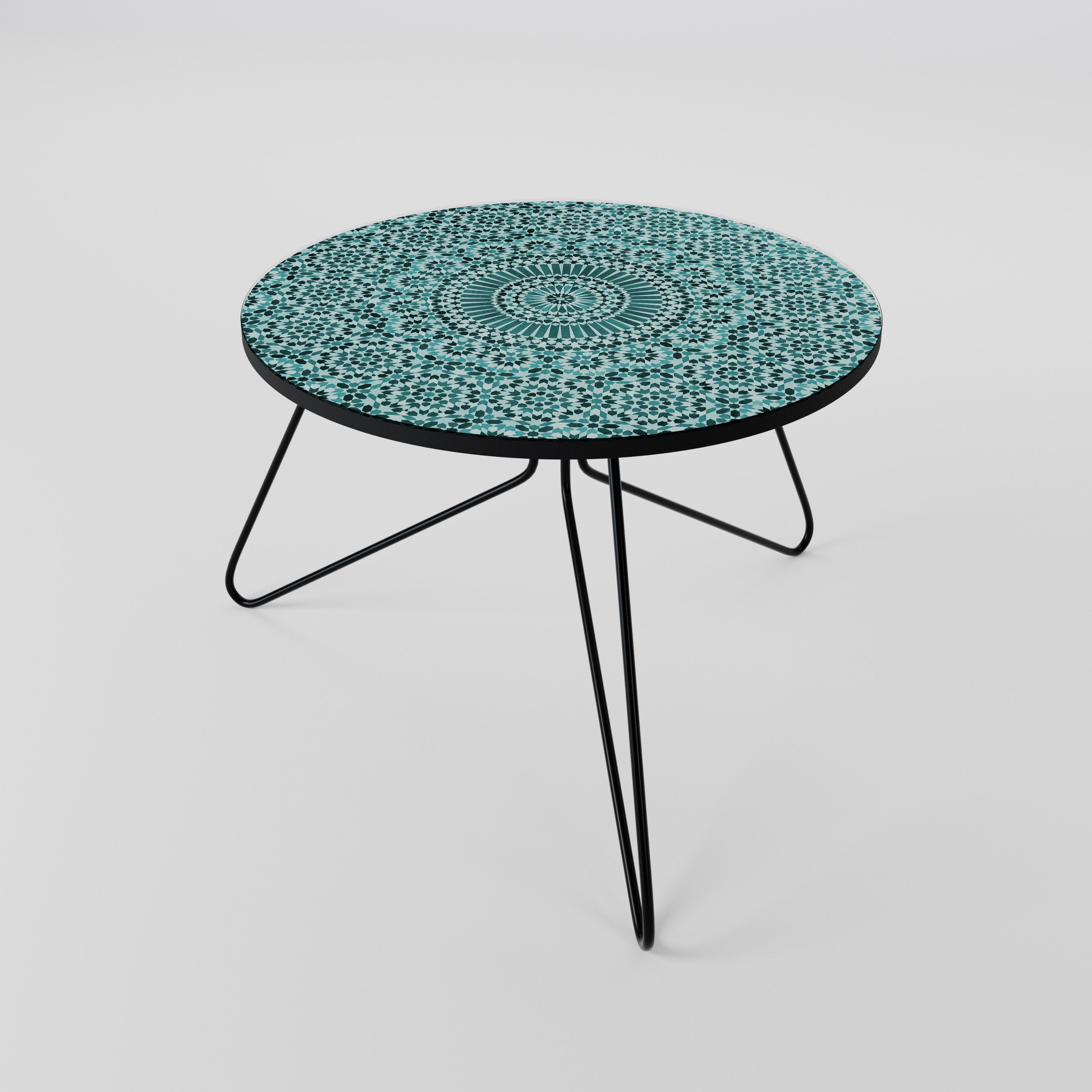 MOROCCAN TURQUOISE Stolik kawowy mały