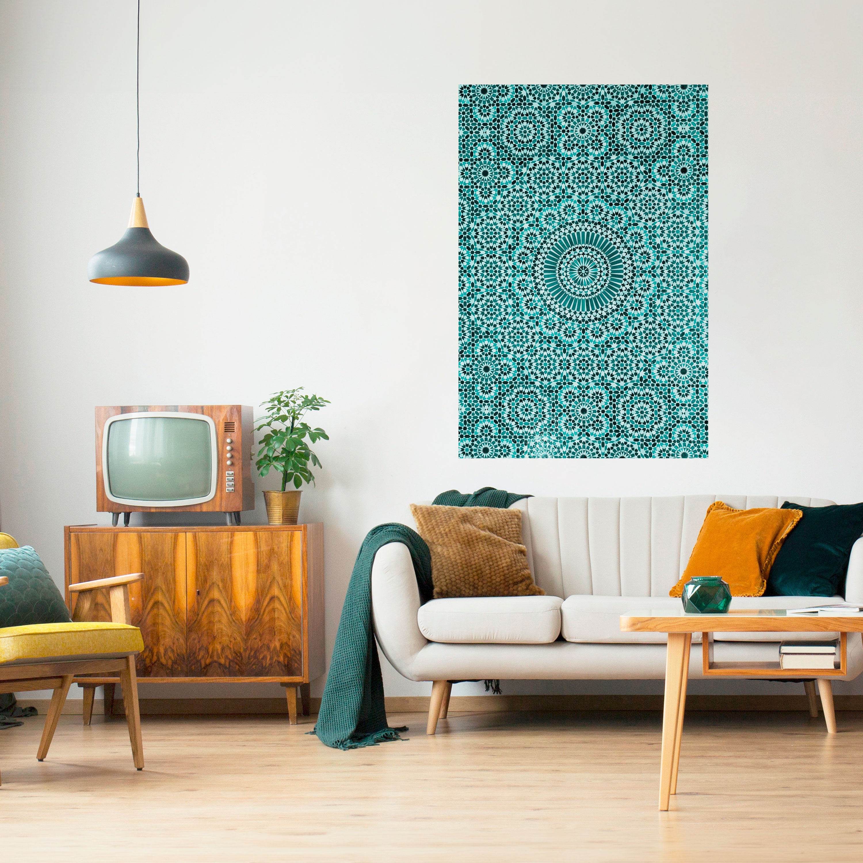 MOROCCAN TURQUOISE Naklejka/Plakat pionowy