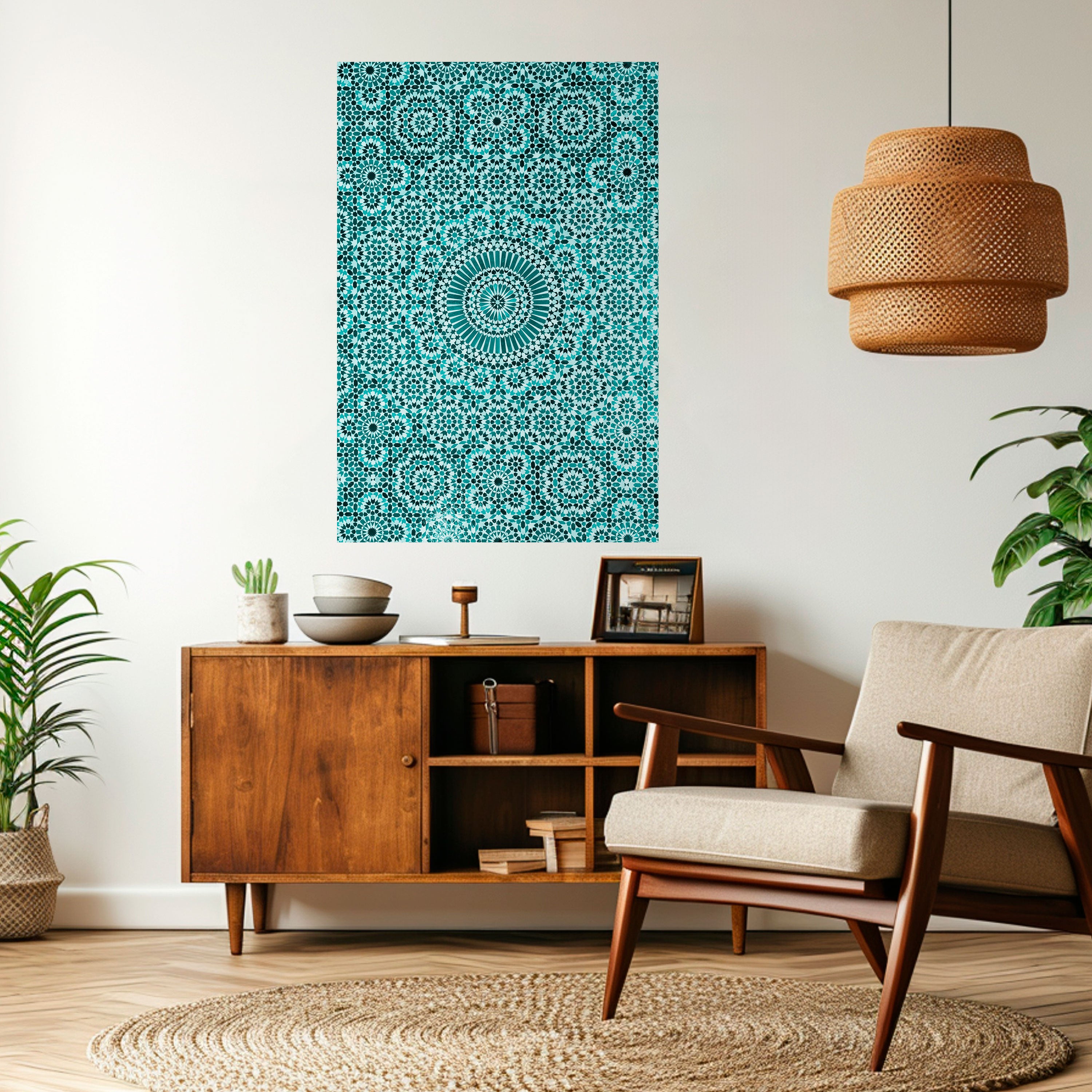 MOROCCAN TURQUOISE Naklejka/Plakat pionowy
