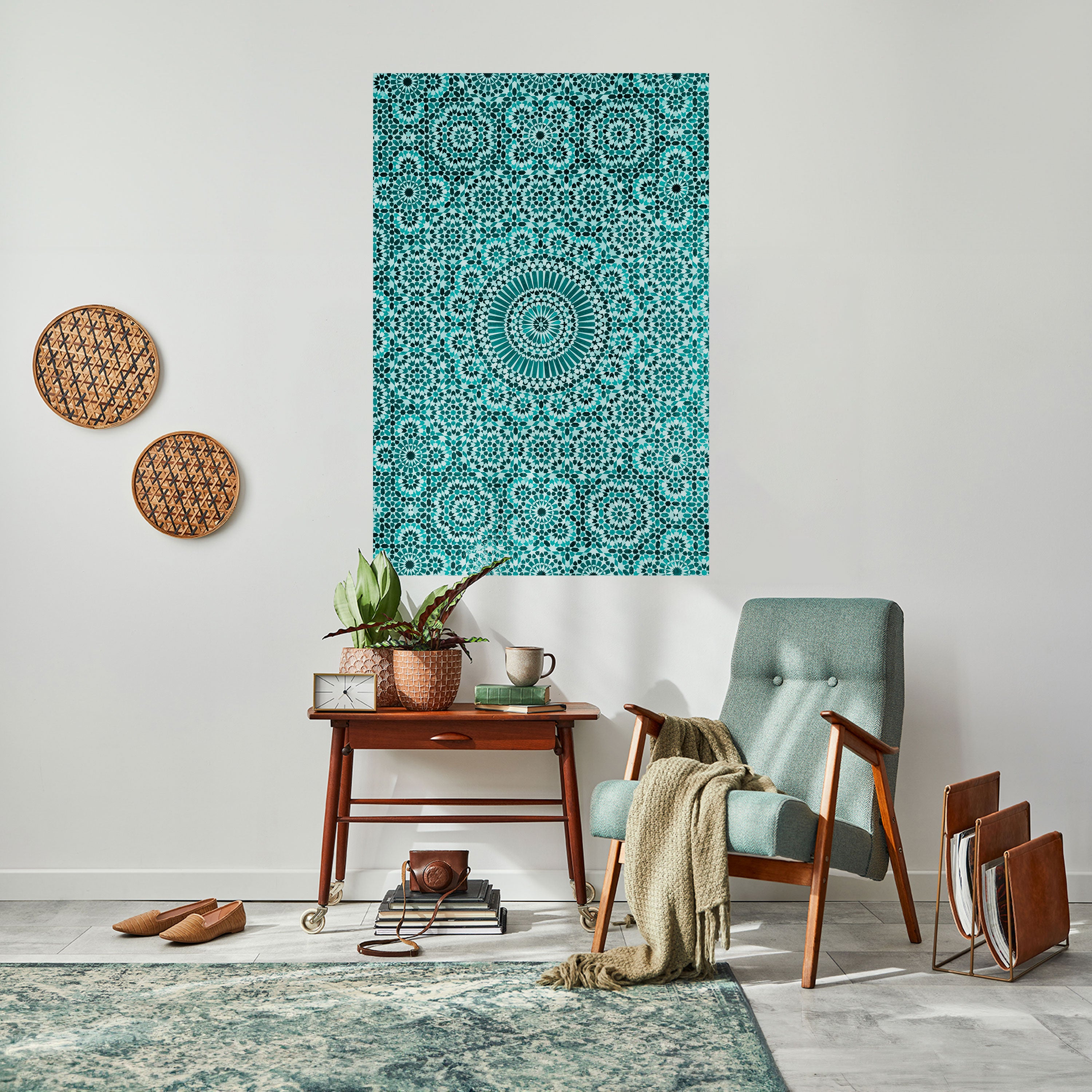 MOROCCAN TURQUOISE Naklejka/Plakat pionowy