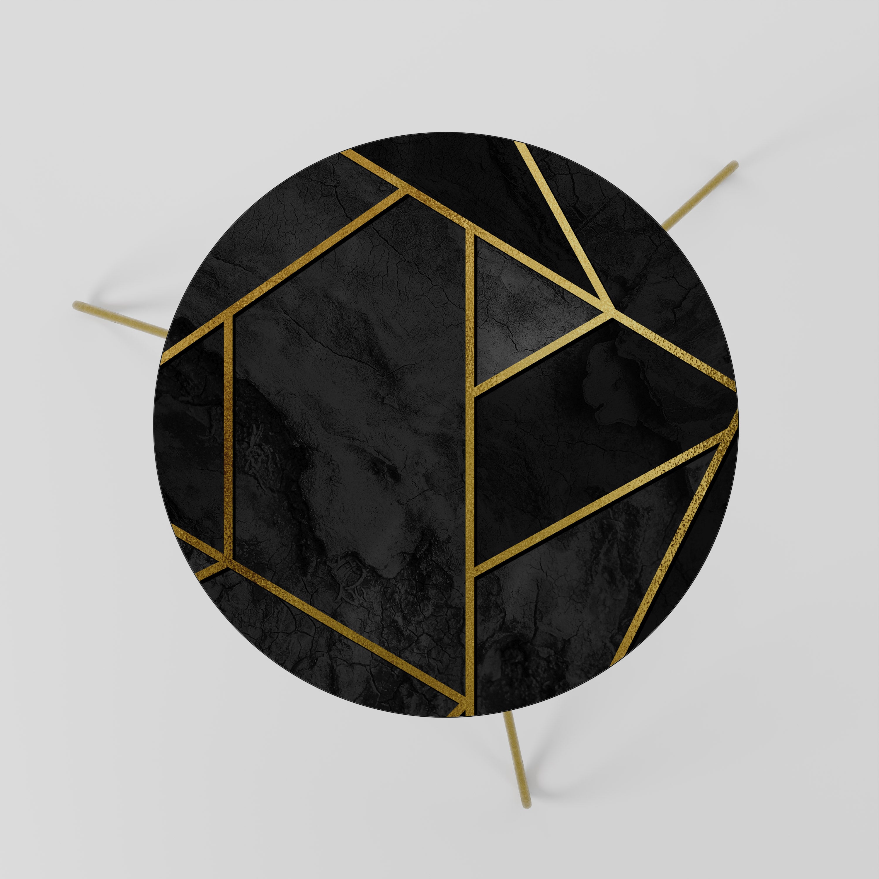 GLINTING GEOMETRIC DREAMS Stolik kawowy mały