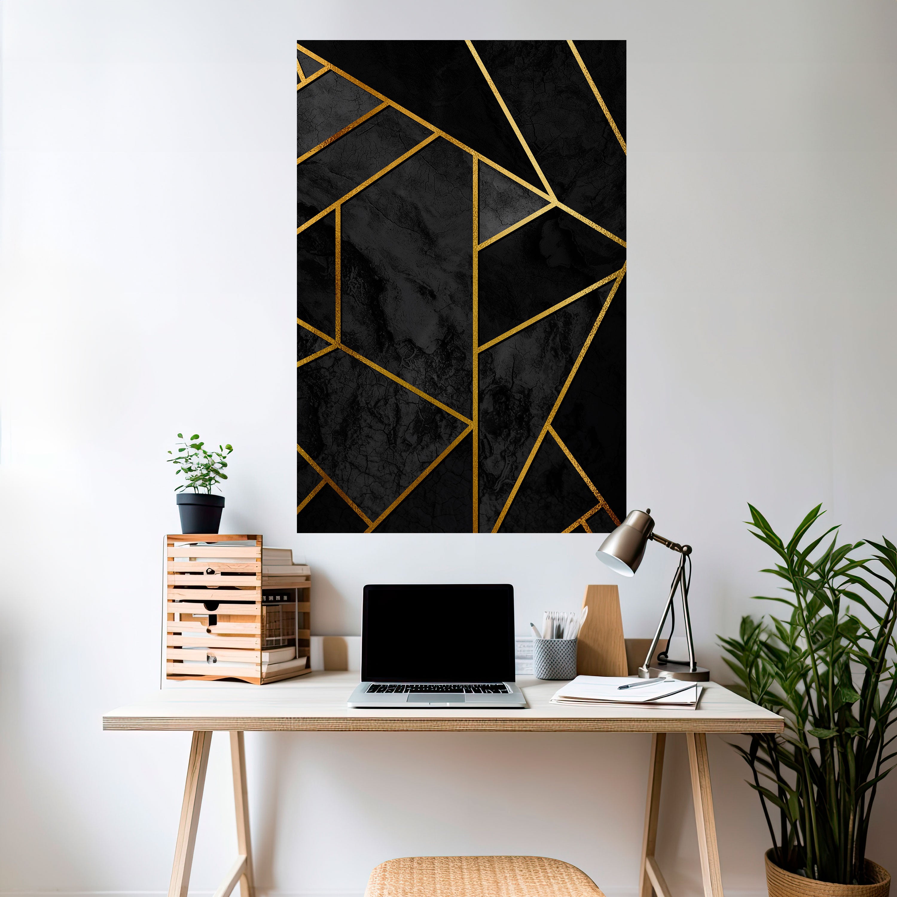 GLINTING GEOMETRIC DREAMS Naklejka/Plakat pionowy