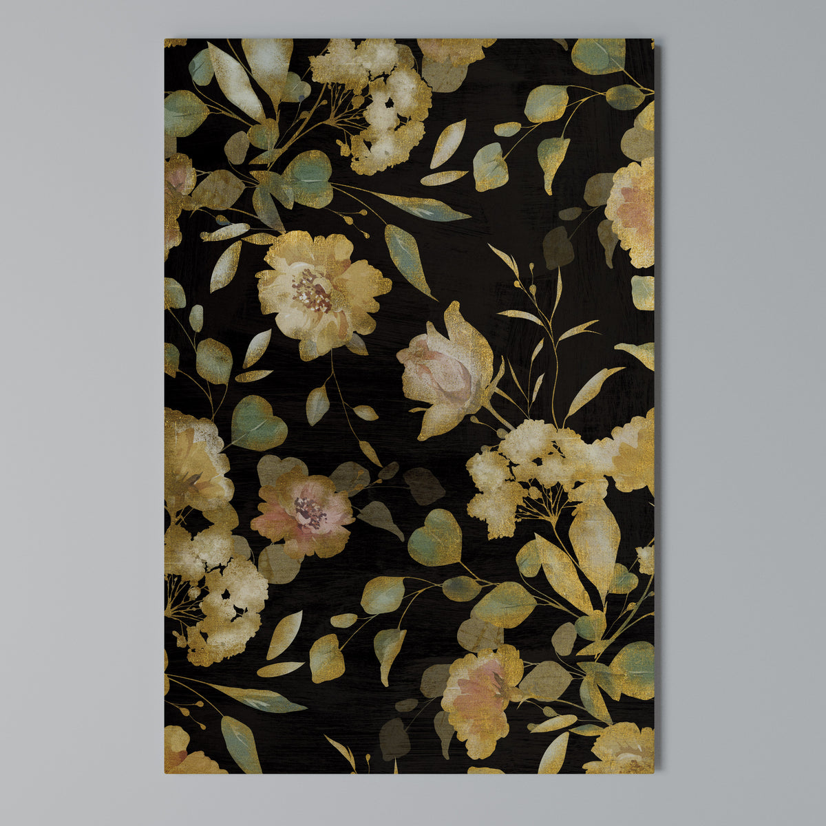 MODEST FLORAL Pionowy obraz na płótnie