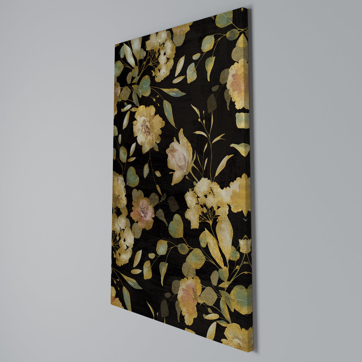 MODEST FLORAL Pionowy obraz na płótnie