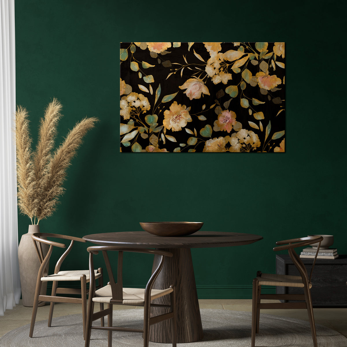 MODEST FLORAL Poziomy obraz na płótnie