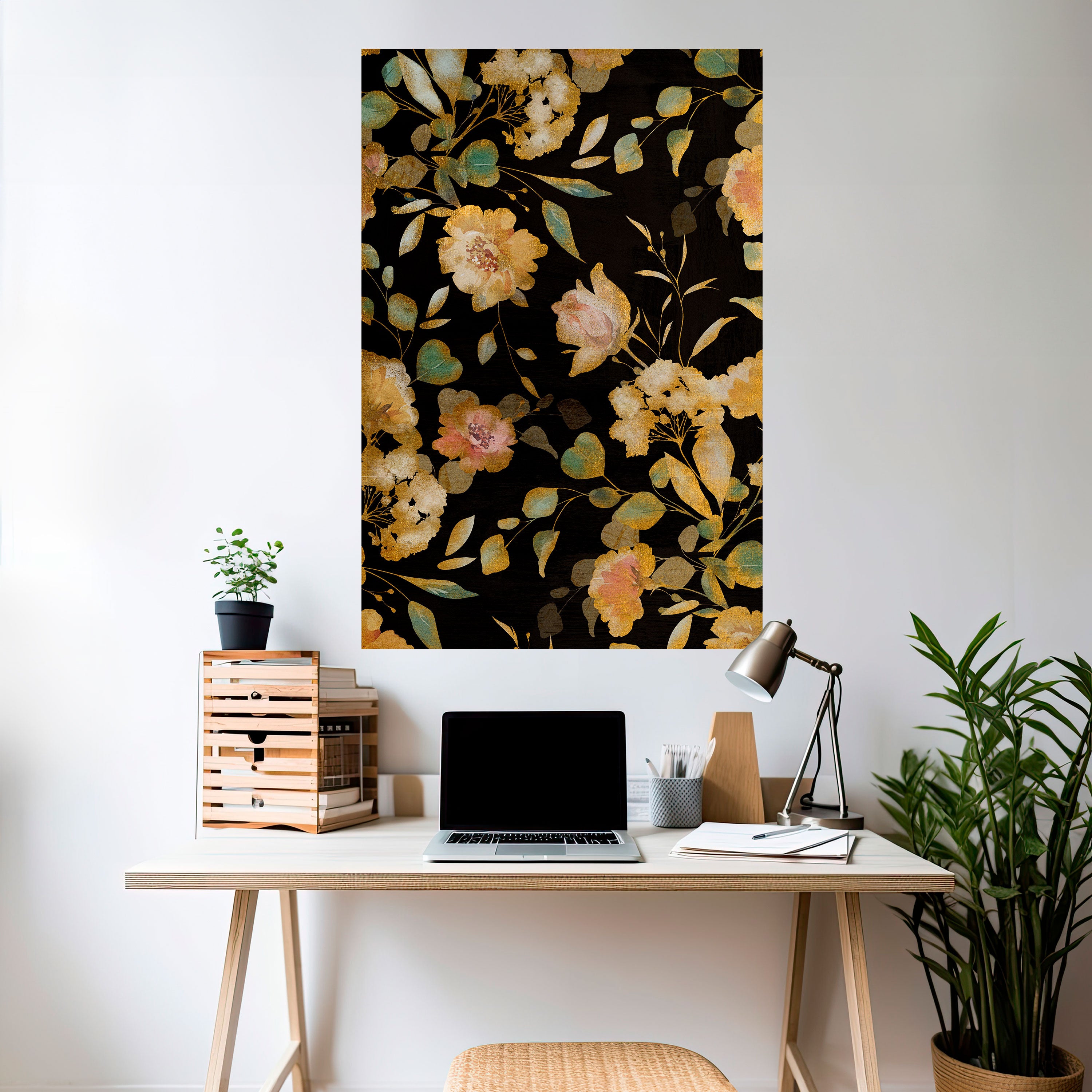 MODEST FLORAL Naklejka/Plakat pionowy