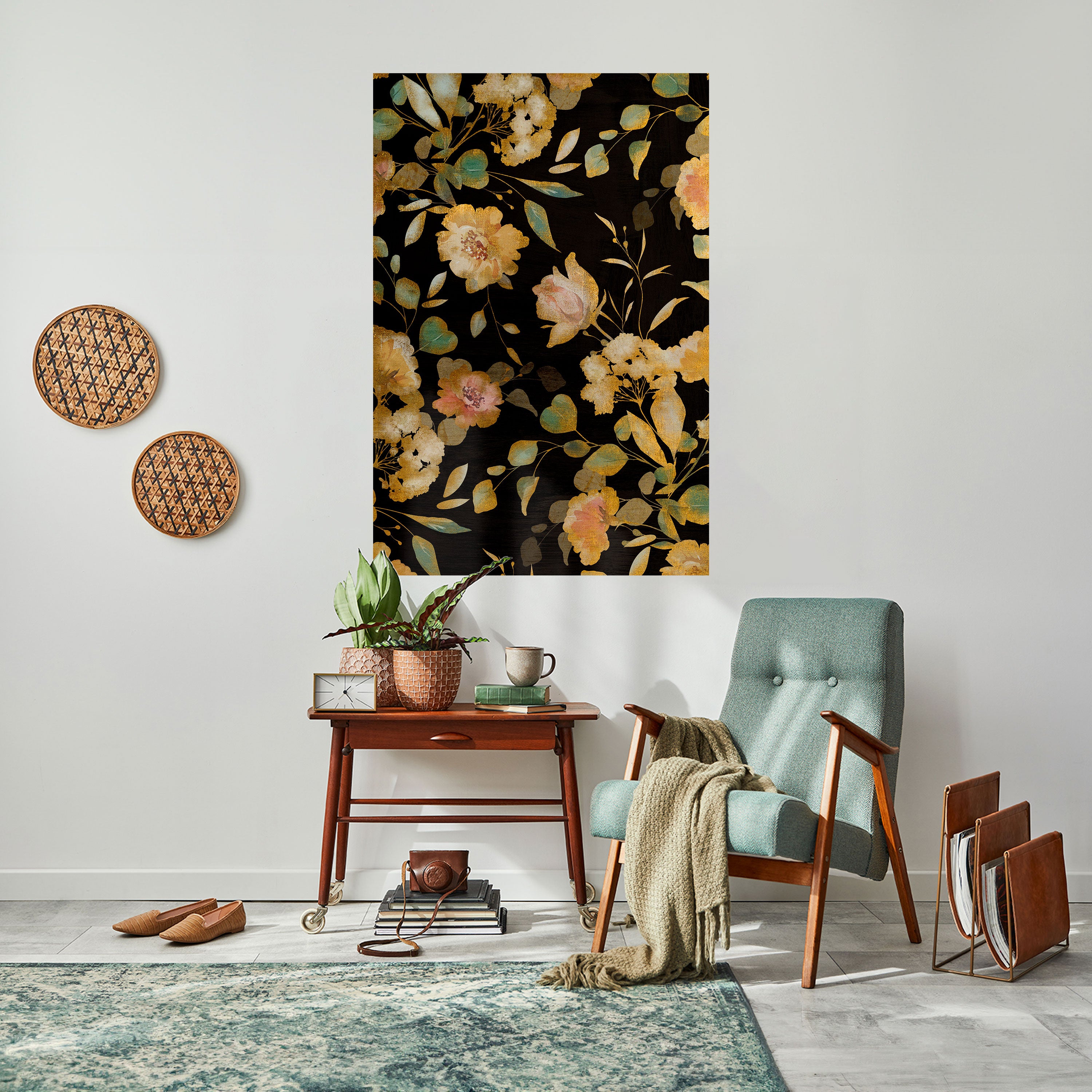 MODEST FLORAL Naklejka/Plakat pionowy