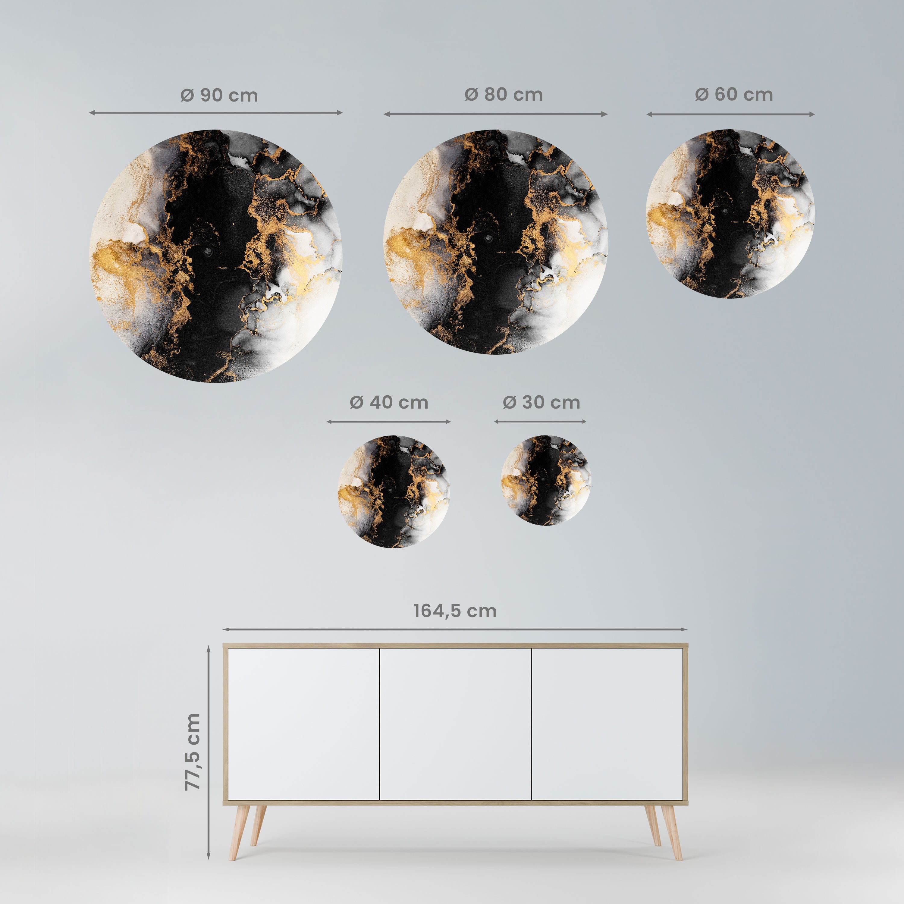 MARBLE OF TOMMORROW Naklejka okrągła