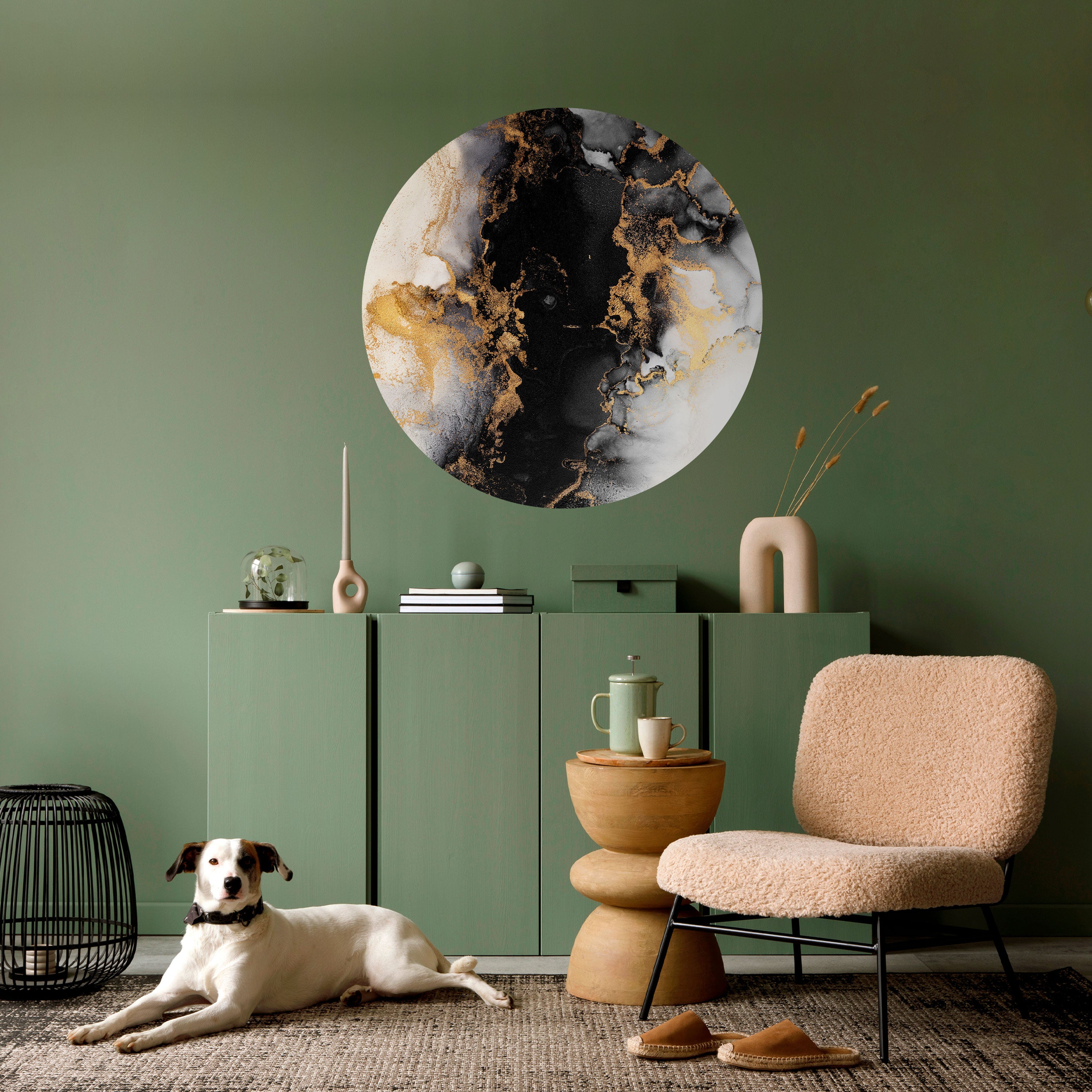 MARBLE OF TOMMORROW Naklejka okrągła