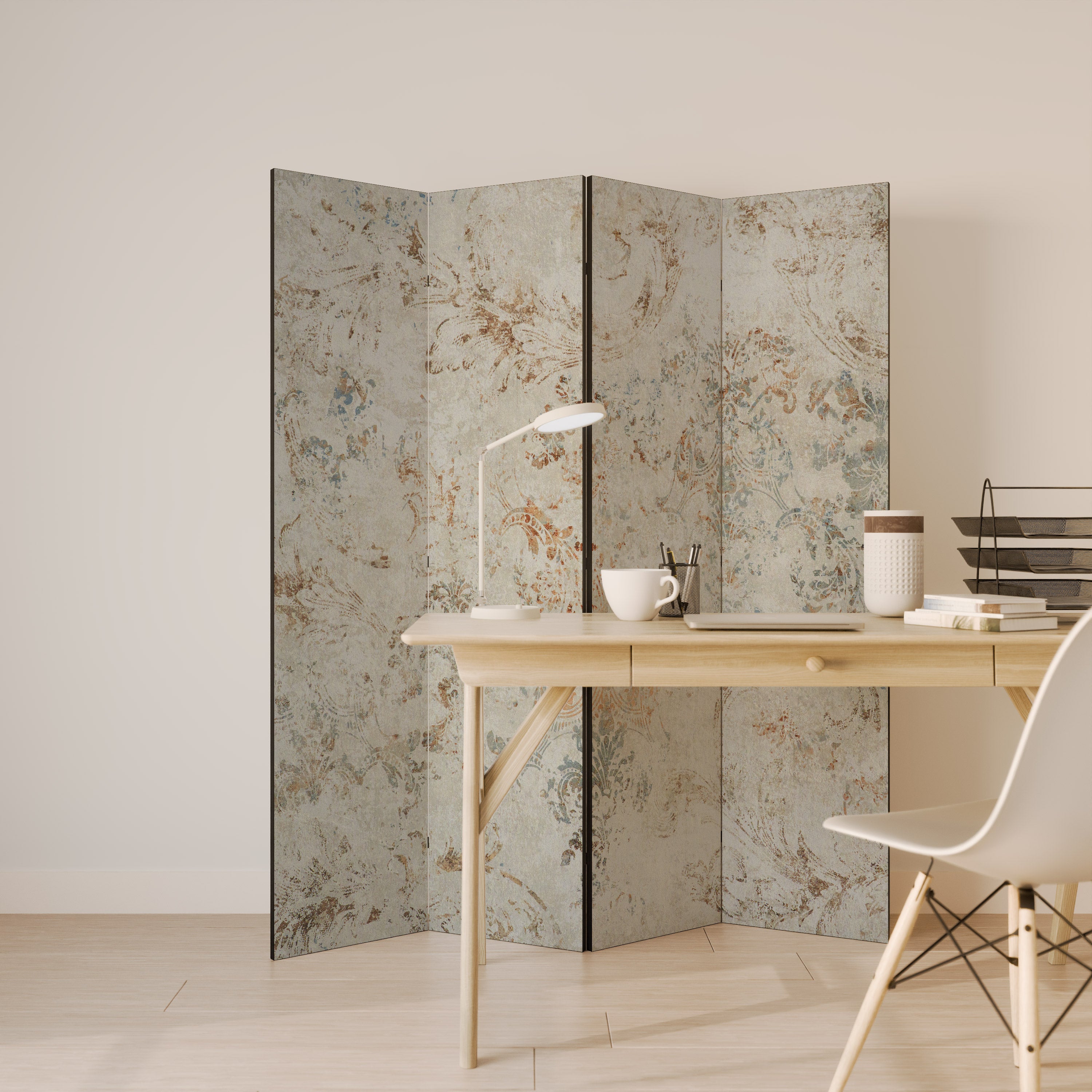 FADED ELEGANCE Dekoracyjny parawan 4-skrzydłowy