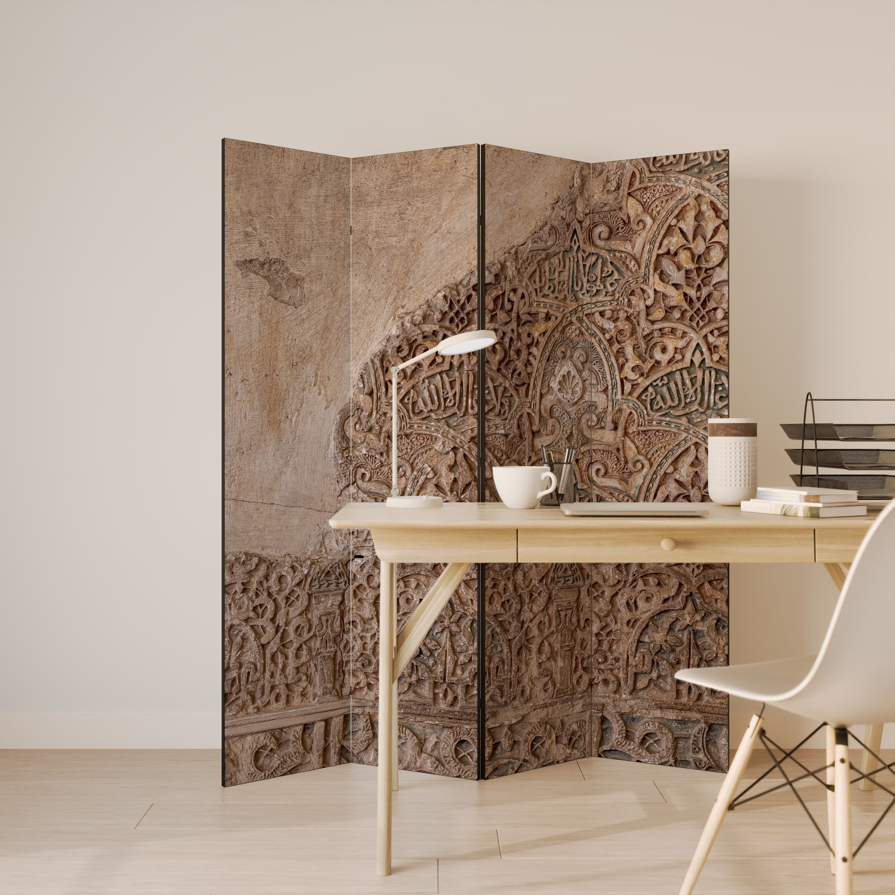 ARABESQUE WHISPERS Dekoracyjny parawan 4-skrzydłowy