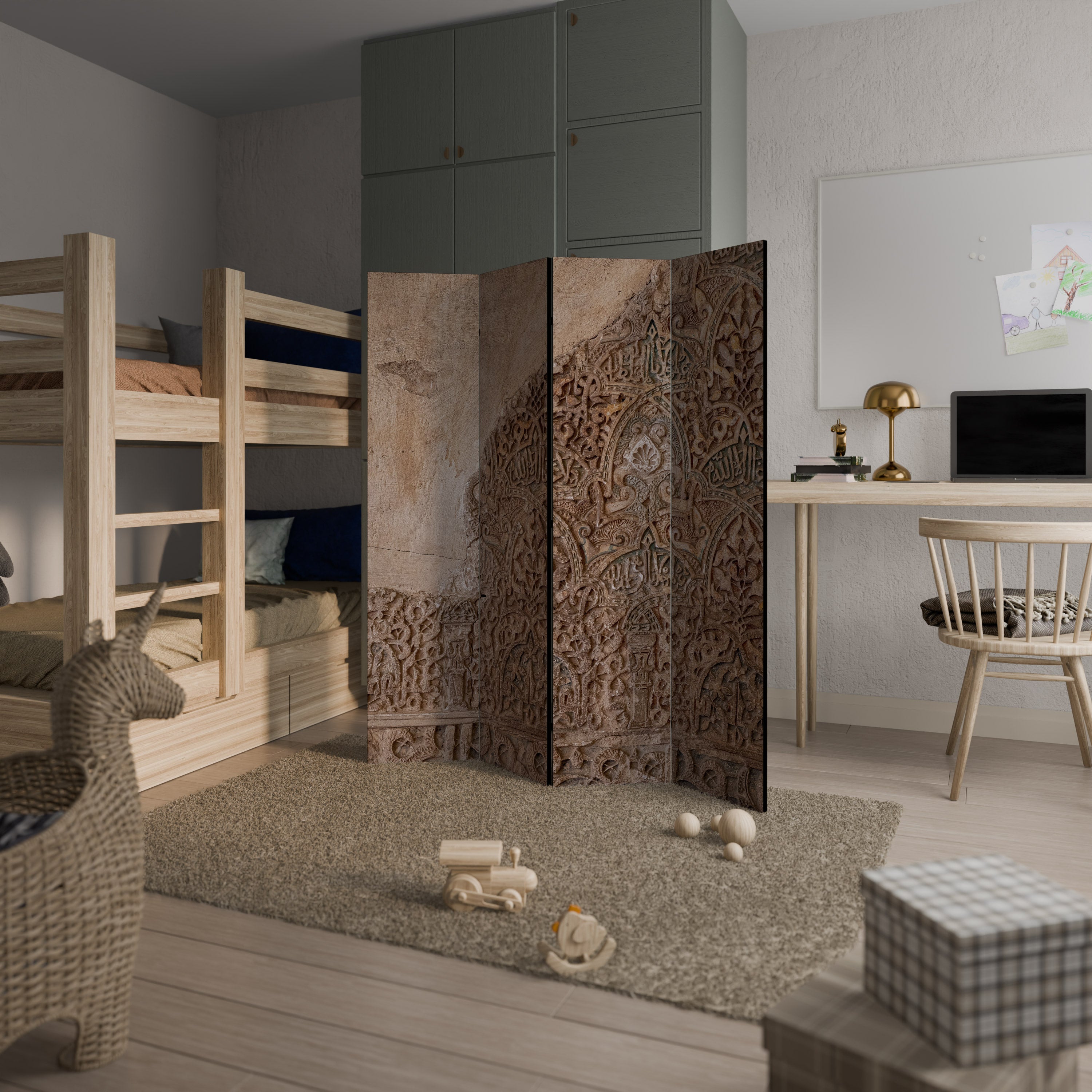 ARABESQUE WHISPERS Dekoracyjny parawan 4-skrzydłowy