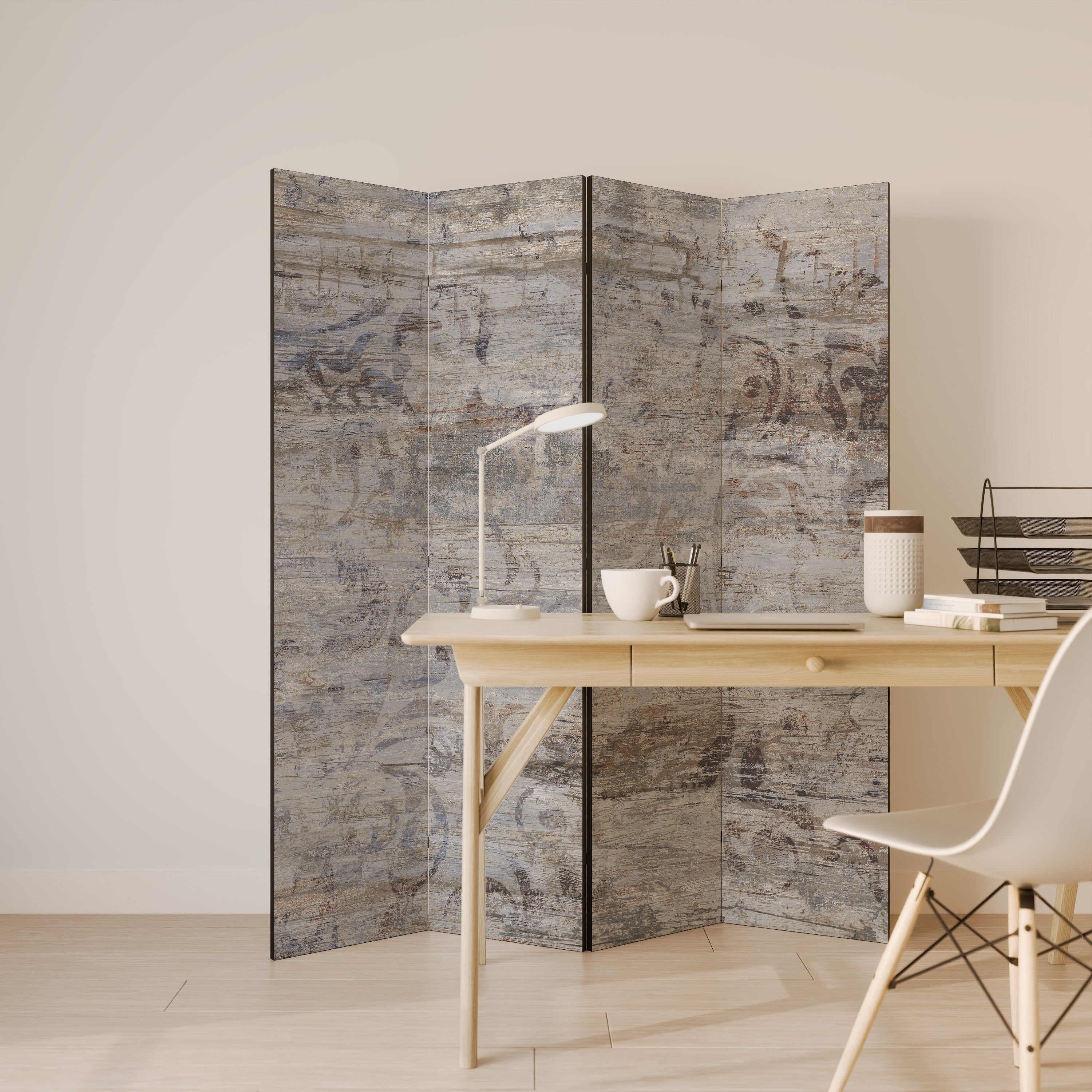 MYSTIC PATINA Dekoracyjny parawan 4-skrzydłowy