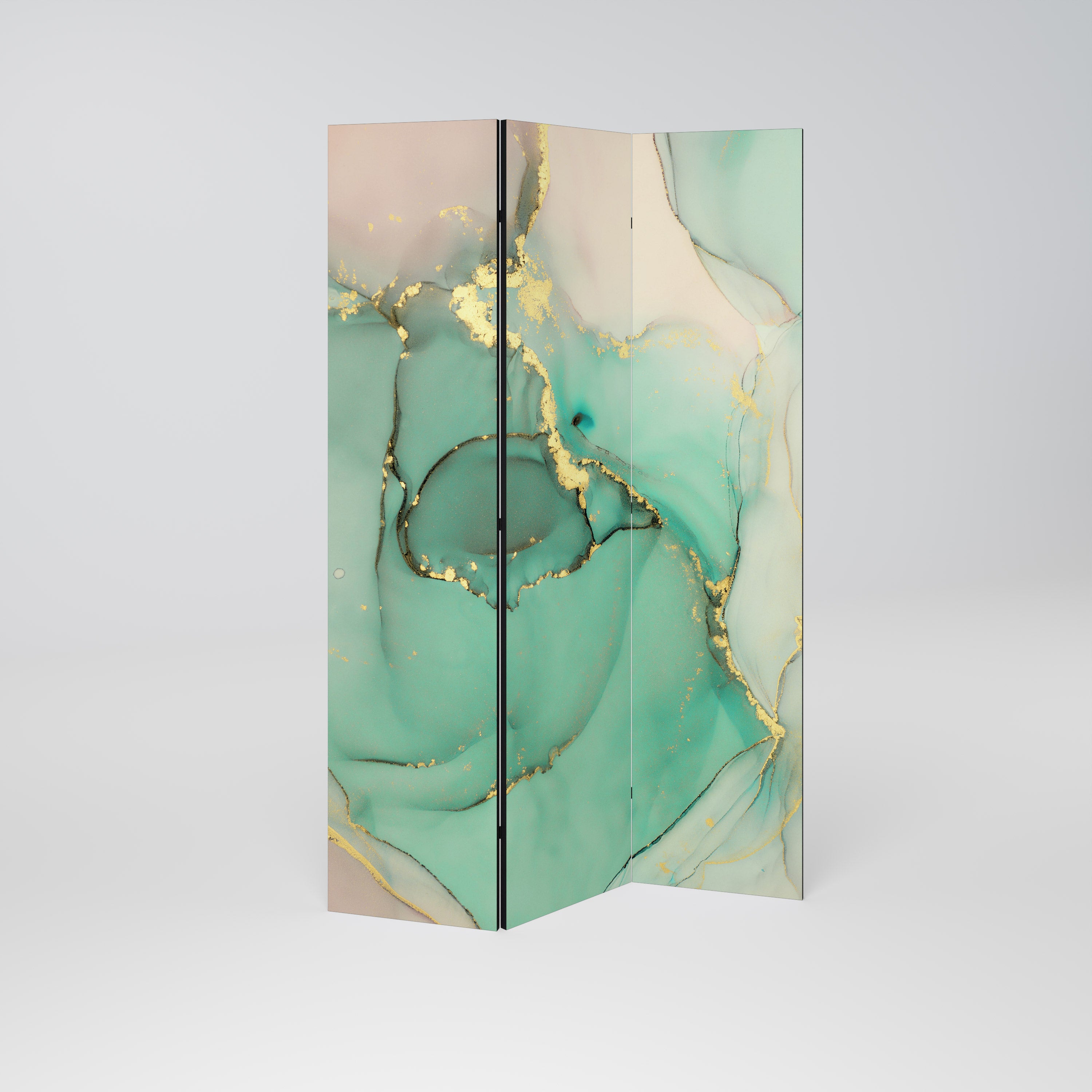 MARBLEIZED MYSTIQUE Dekoracyjny parawan 3-skrzydłowy