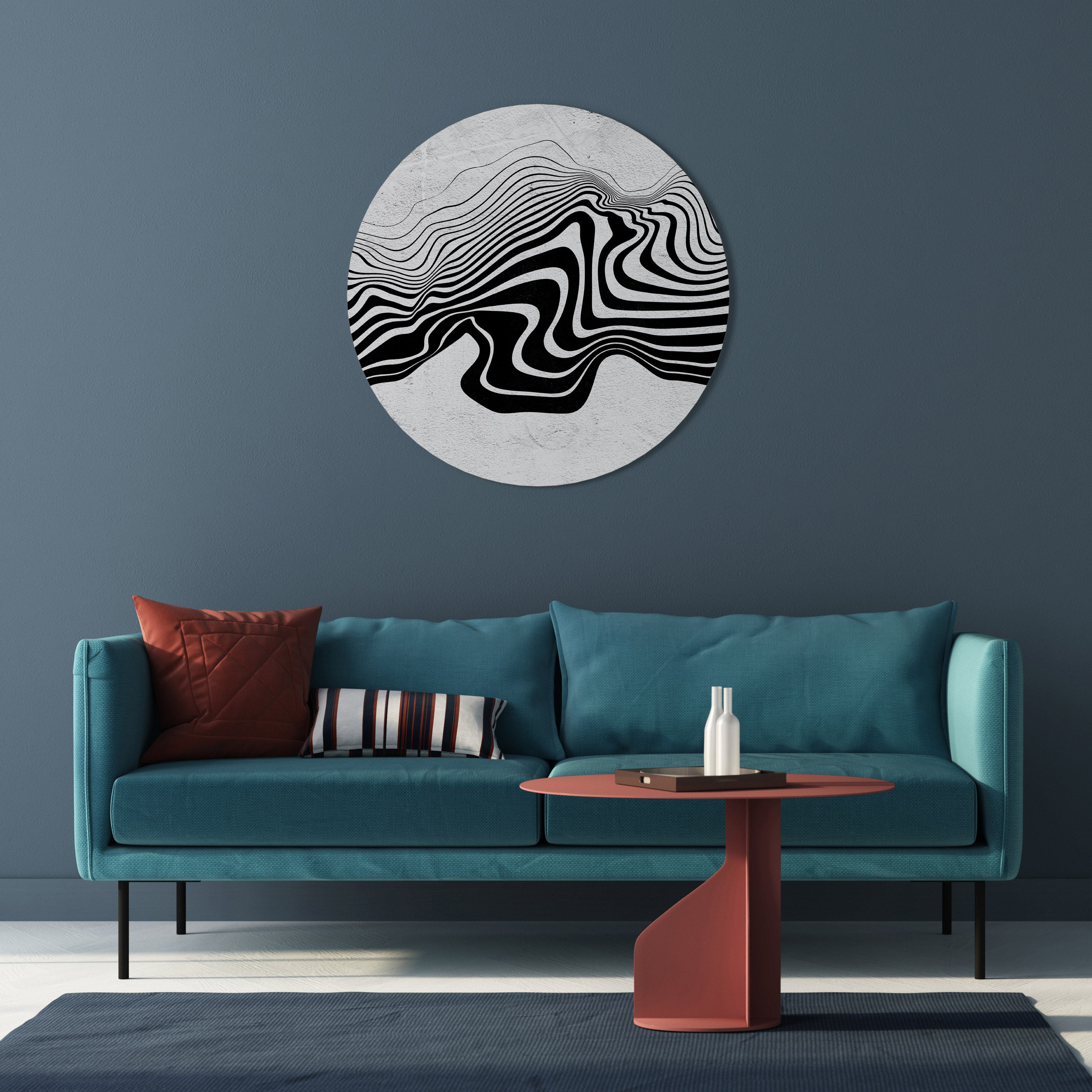 MONOCHROME MIRAGE Obraz okrągły