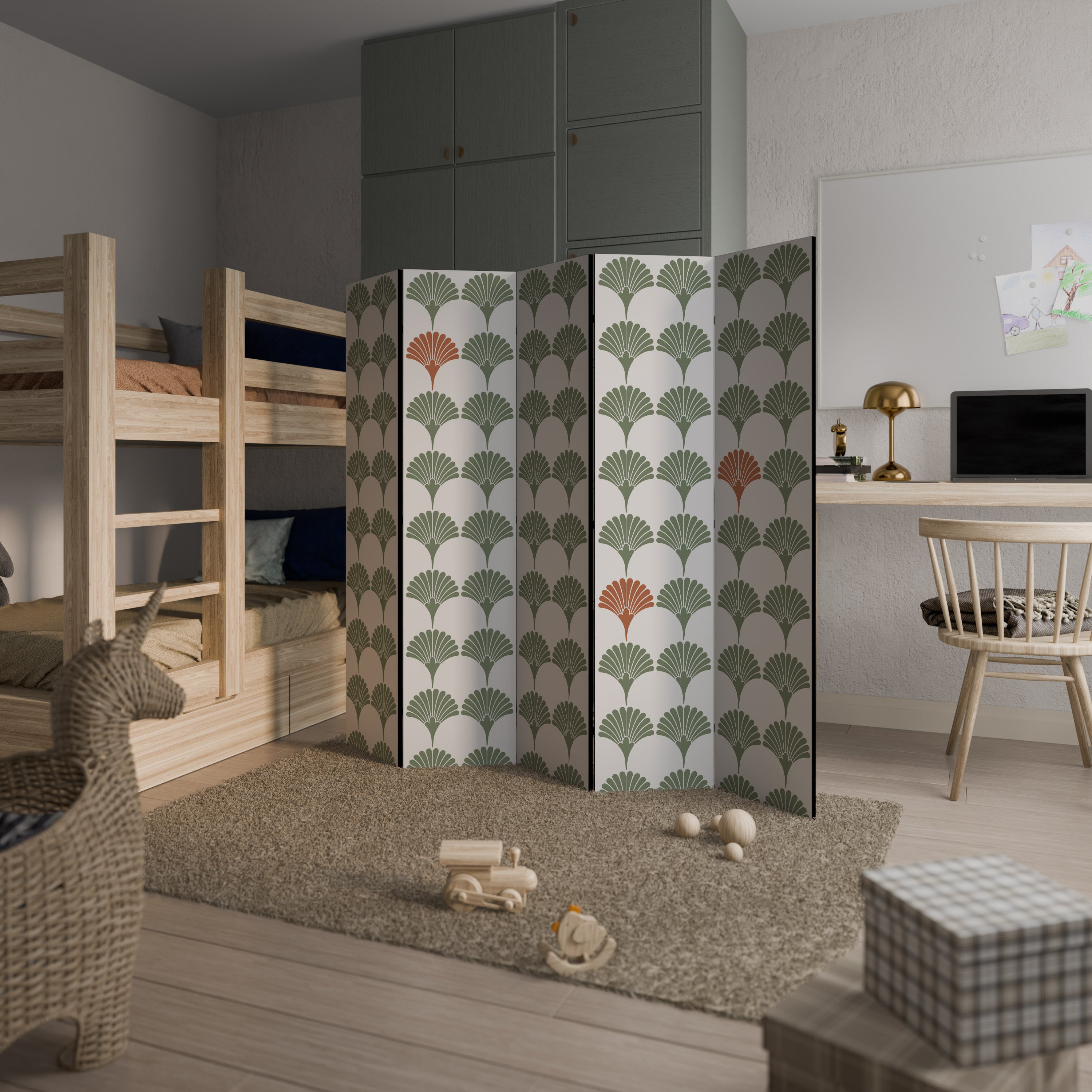 VIVID VALOR Dekoracyjny parawan 5-skrzydłowy