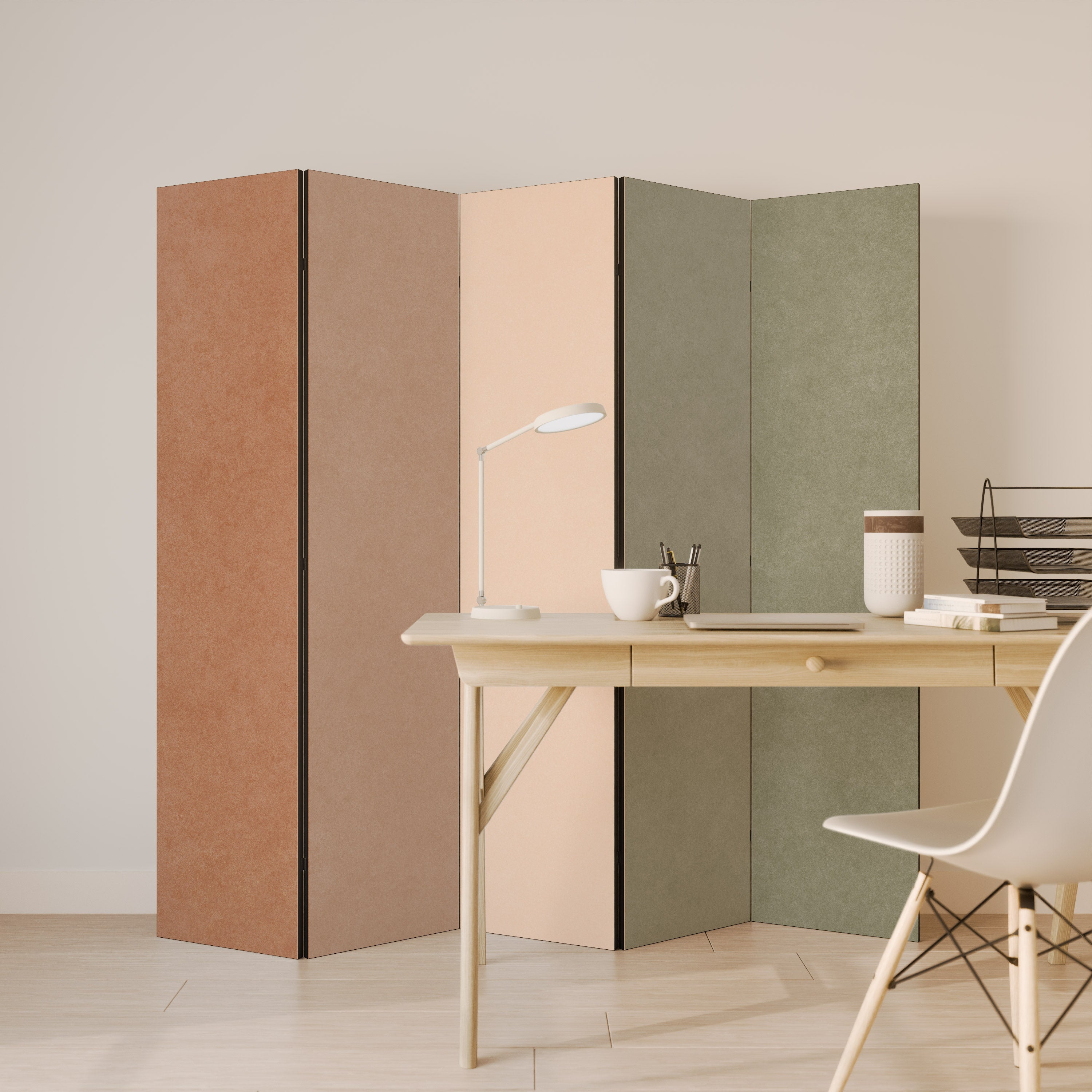 GANGNAM AVOCADO Dekoracyjny parawan 5-skrzydłowy