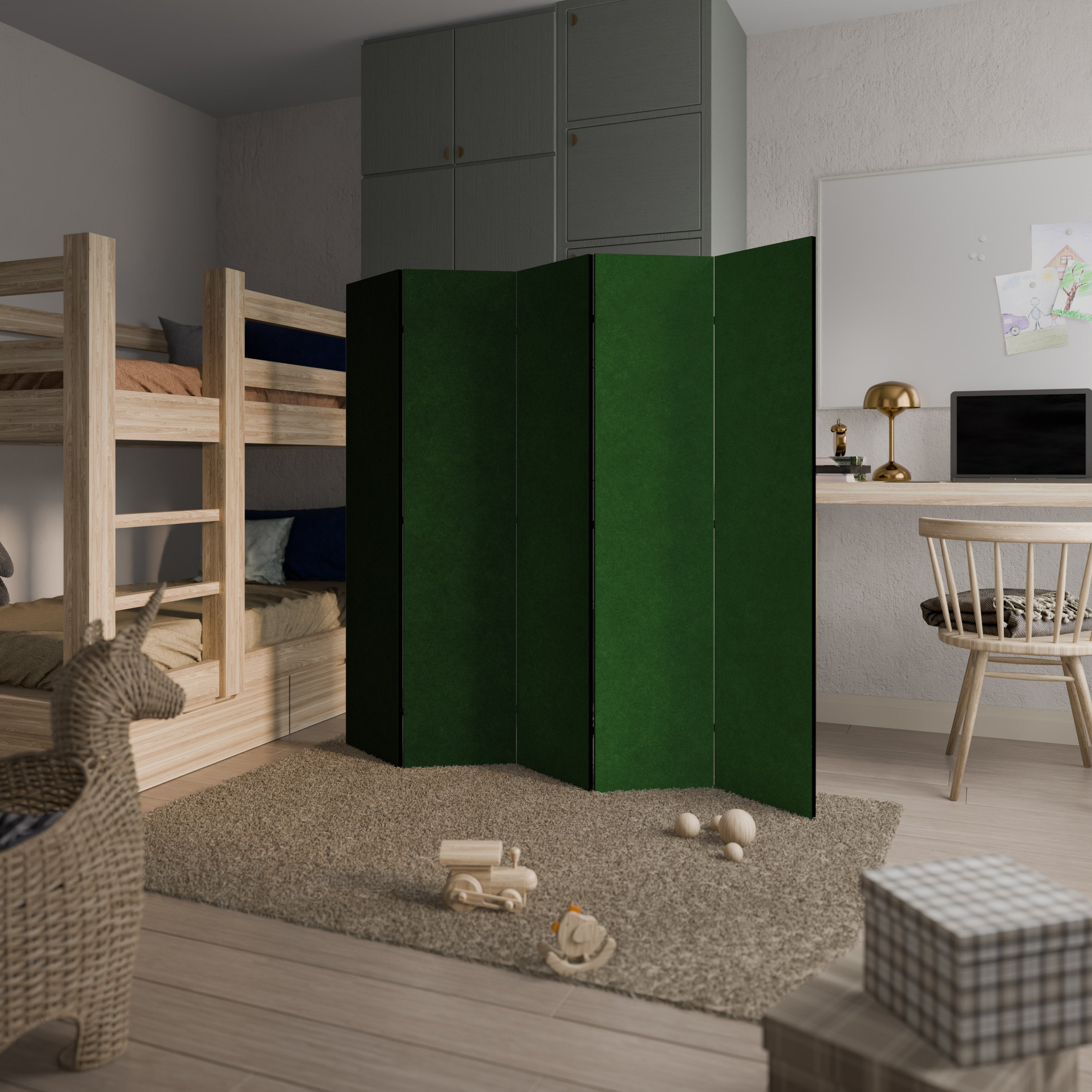GREEN YOURSELF Dekoracyjny parawan 5-skrzydłowy