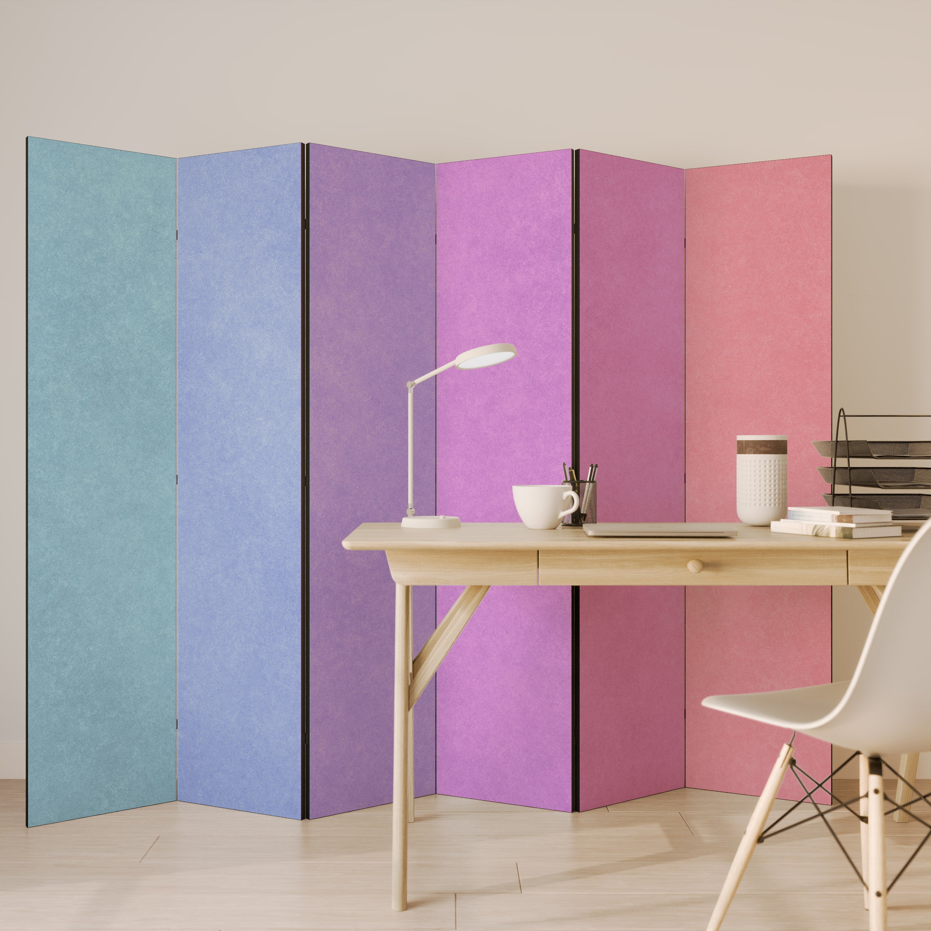 MY HEART WILL COLOR ON Dekoracyjny parawan 6-skrzydłowy