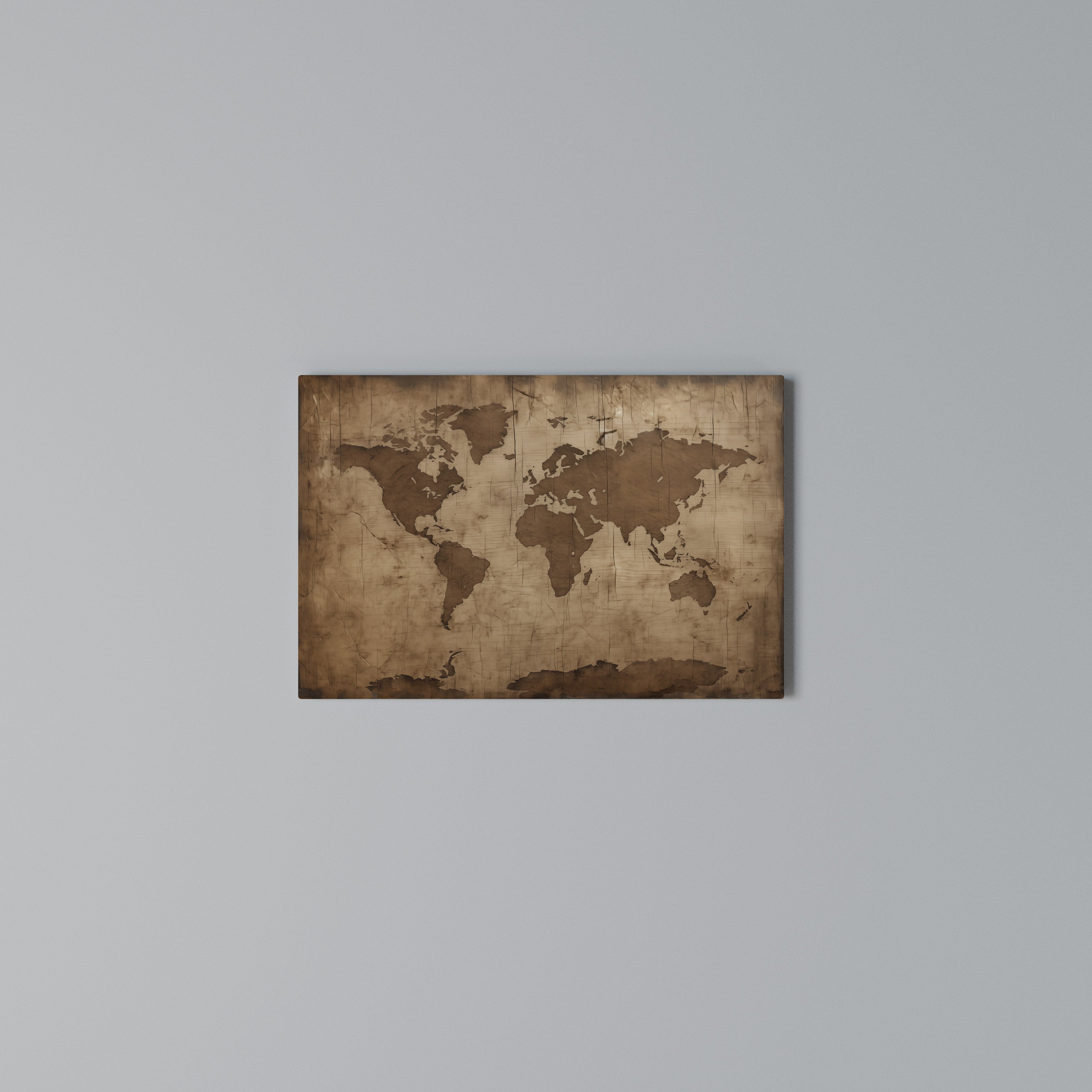 AGED WORLD MAP Poziomy obraz na płótnie