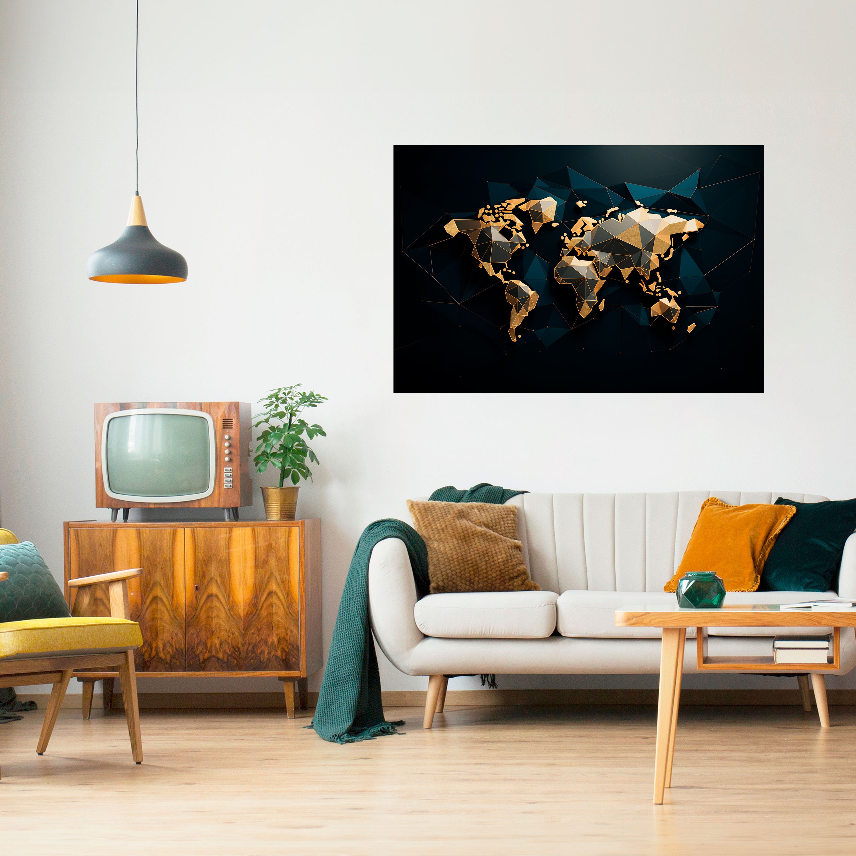 SHIMMERING WORLD SYMMETRY Naklejka/Plakat poziomy