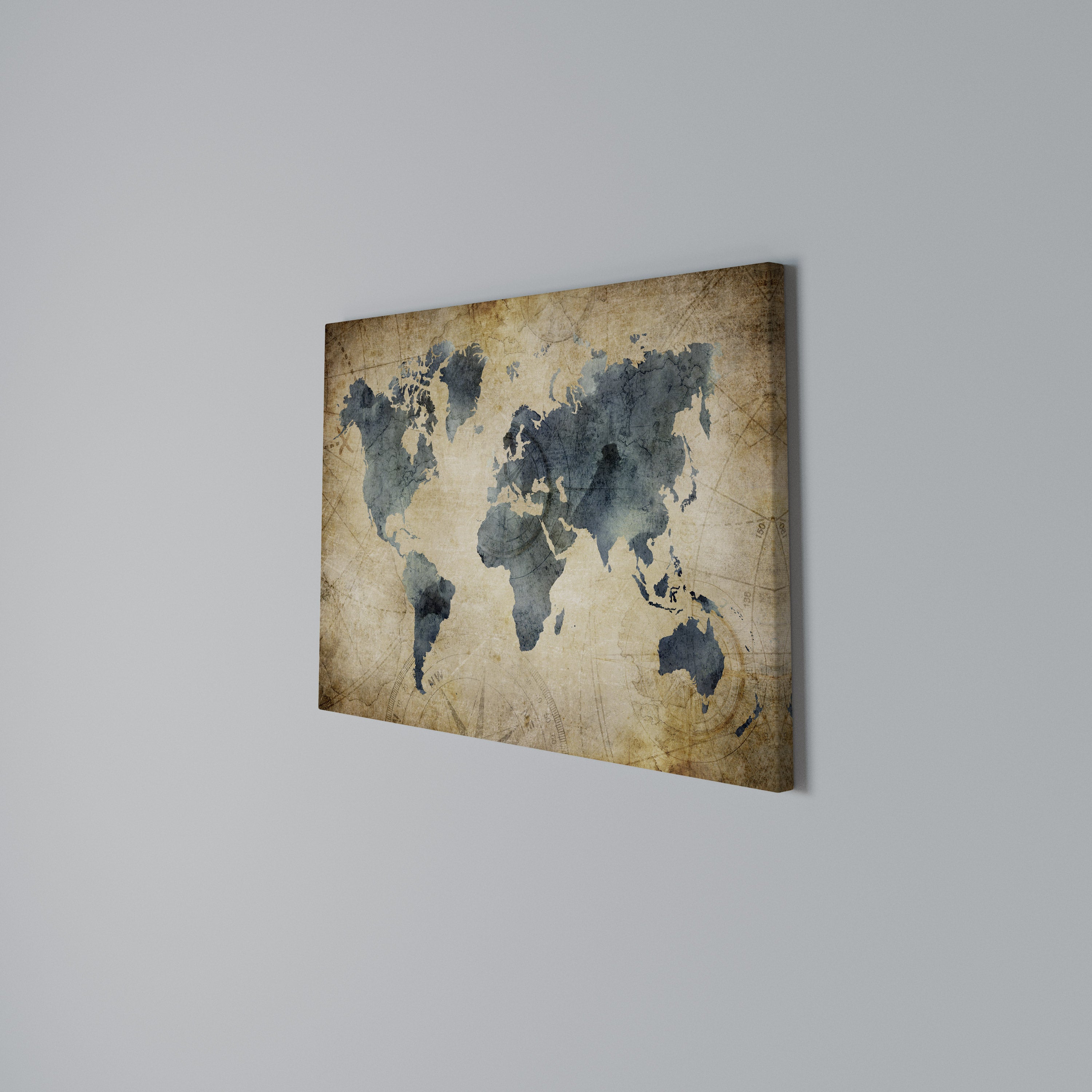 VINTAGE WORLDVIEW Poziomy obraz na płótnie