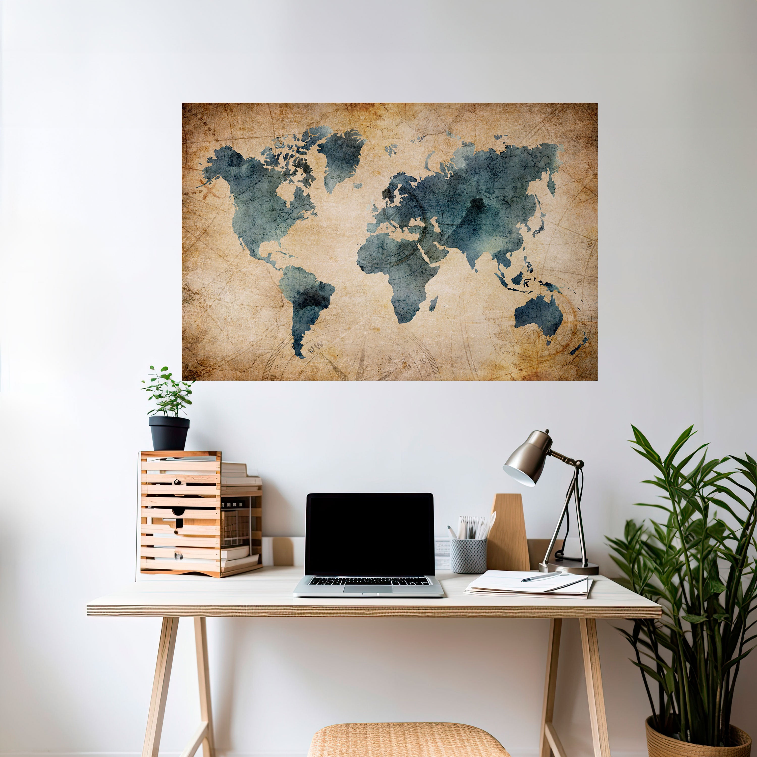 VINTAGE WORLDVIEW Naklejka/Plakat poziomy