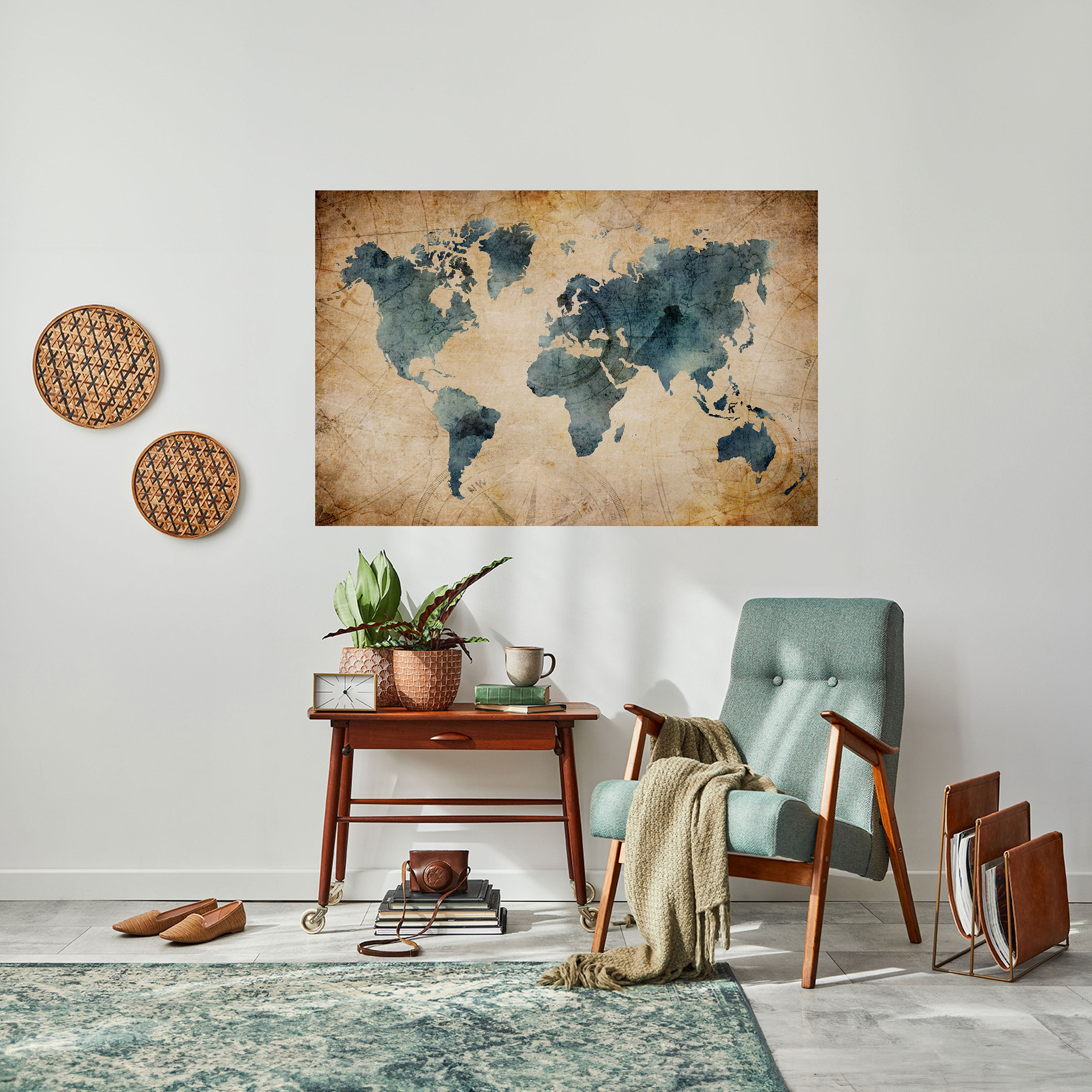 VINTAGE WORLDVIEW Naklejka/Plakat poziomy