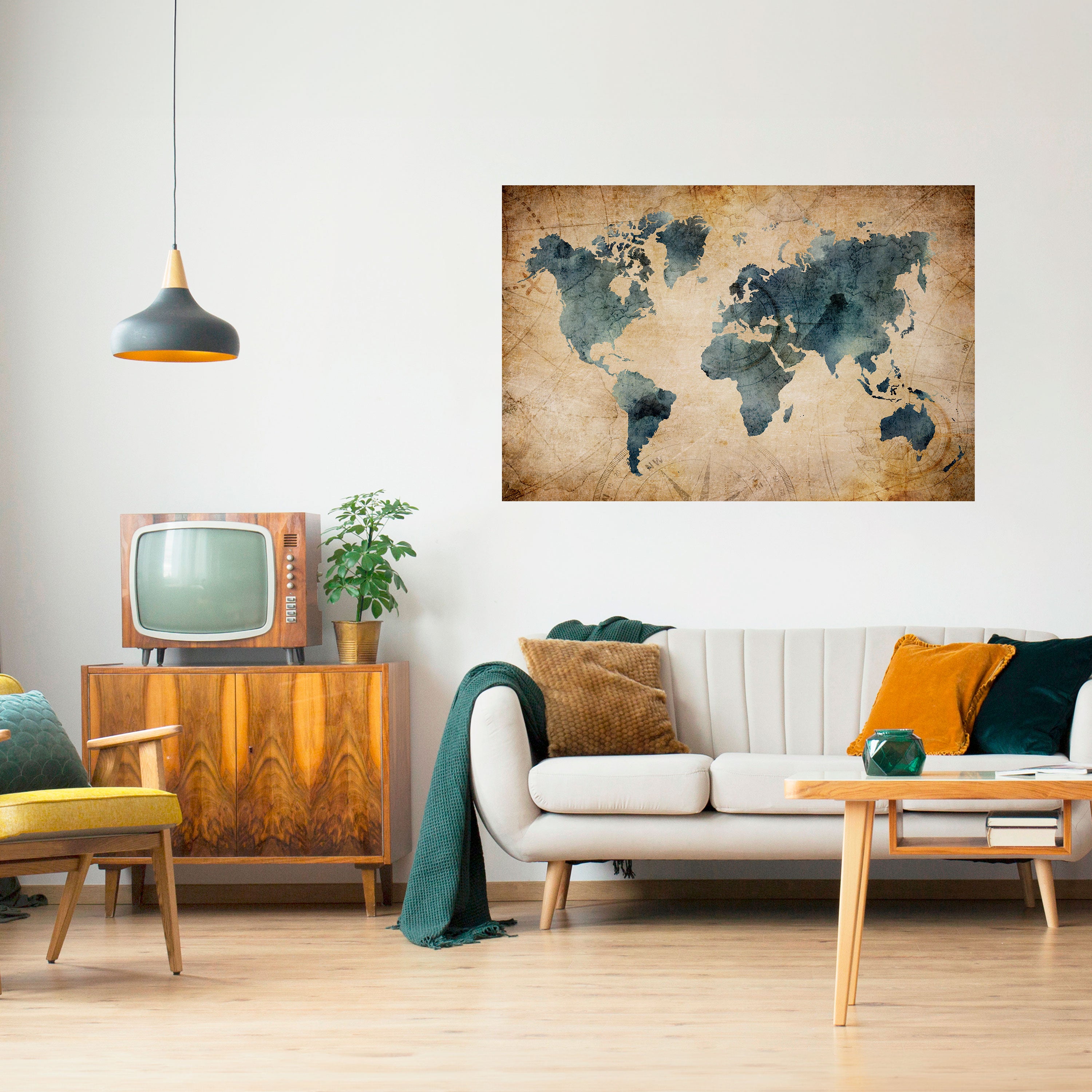 VINTAGE WORLDVIEW Naklejka/Plakat poziomy