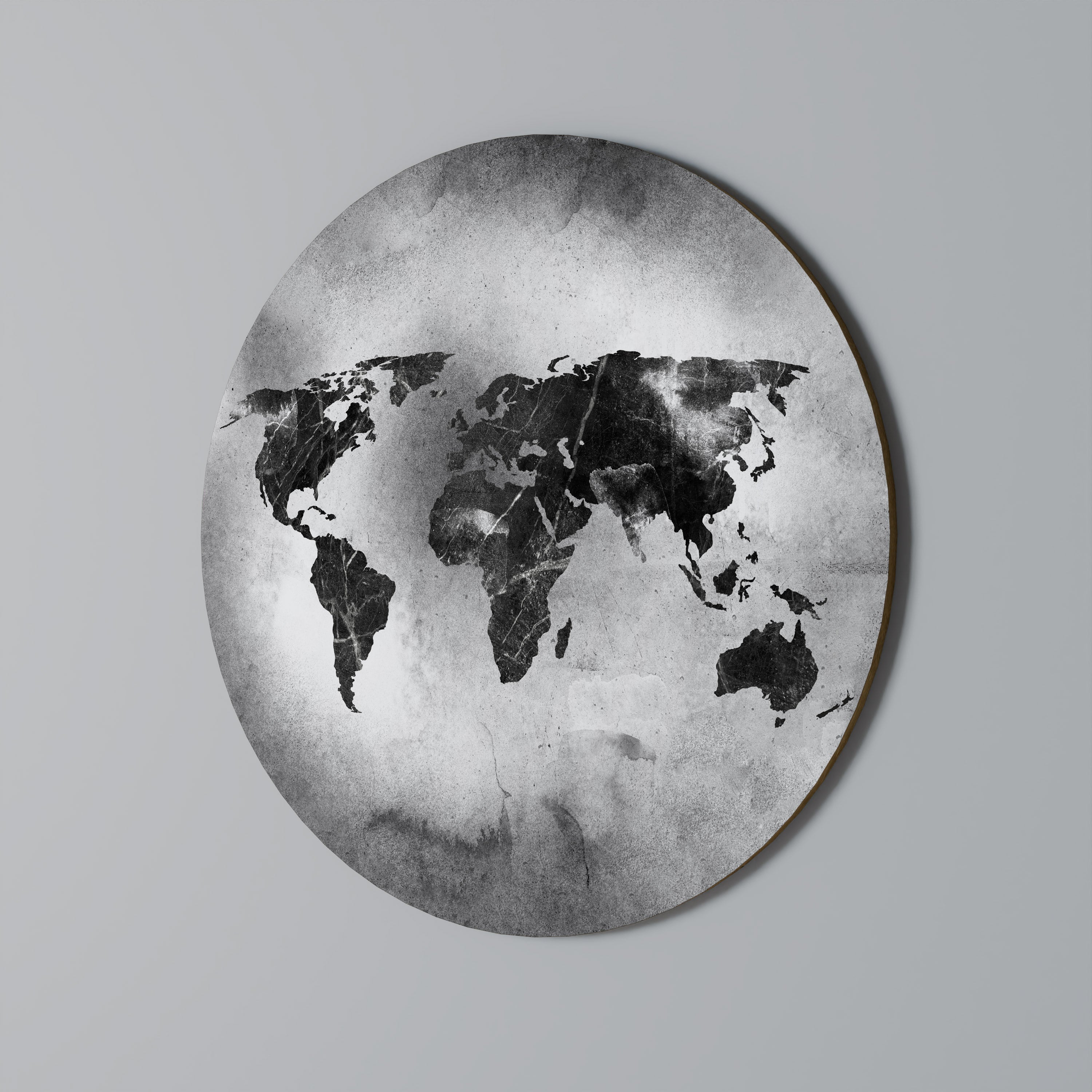 SHADOWED CONTINENTS Obraz okrągły