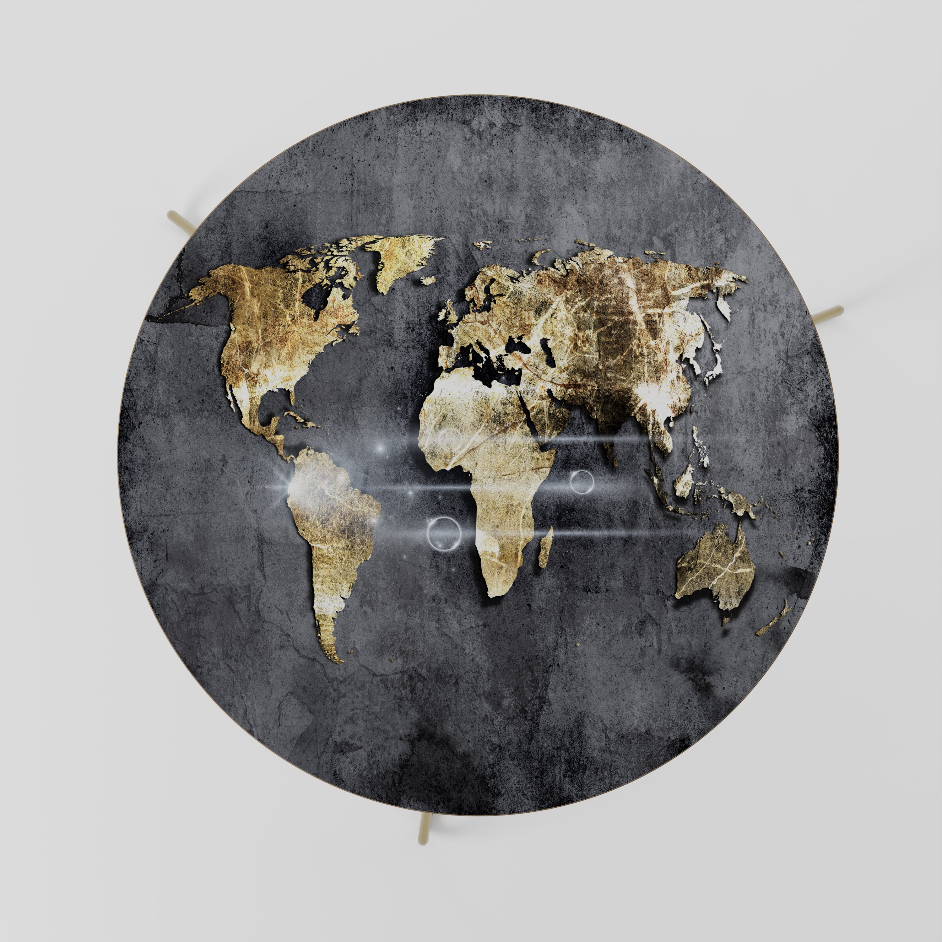 SHIMMERING EARTH MAP Stolik kawowy duży