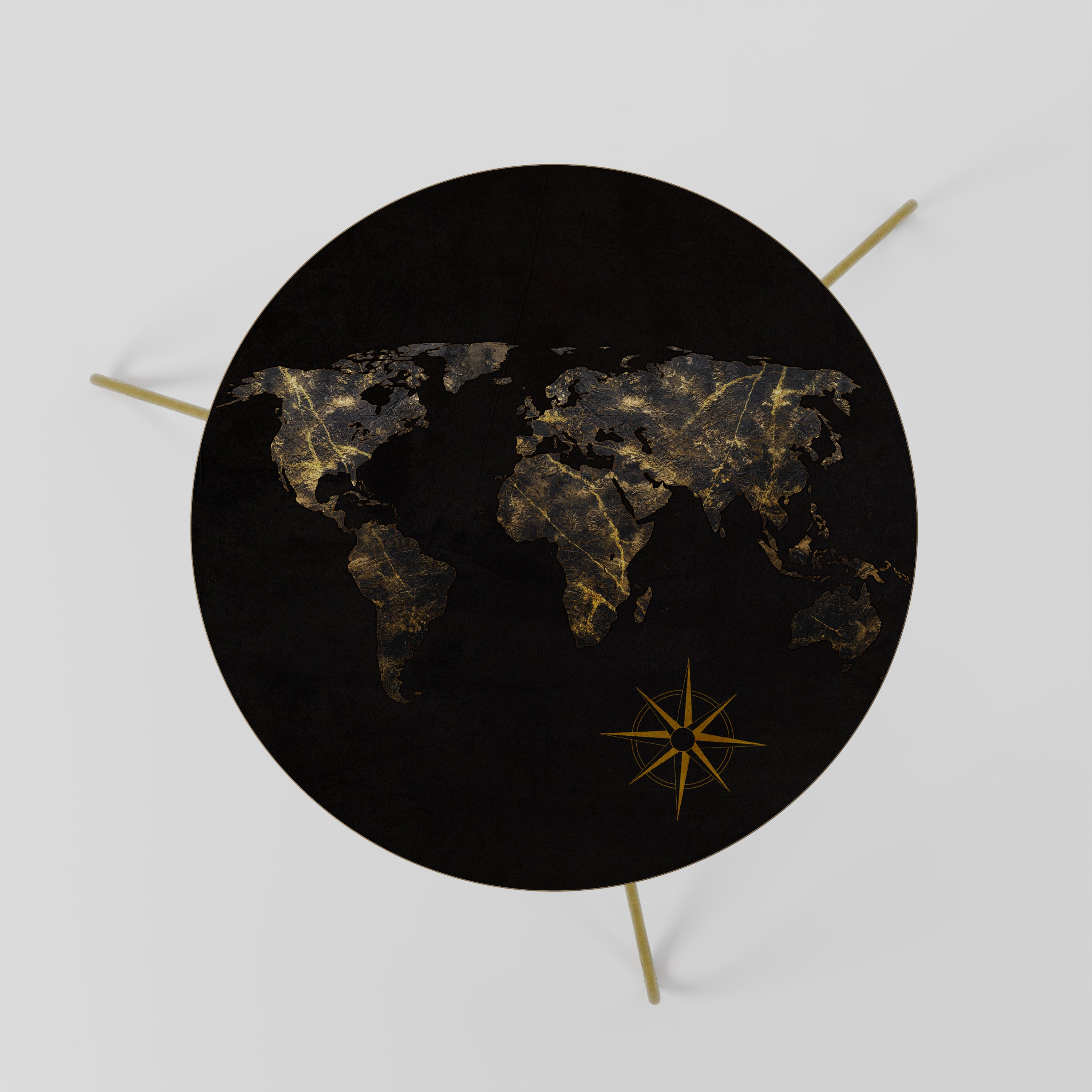 GOLDEN GEOGRAPHY Stolik kawowy mały