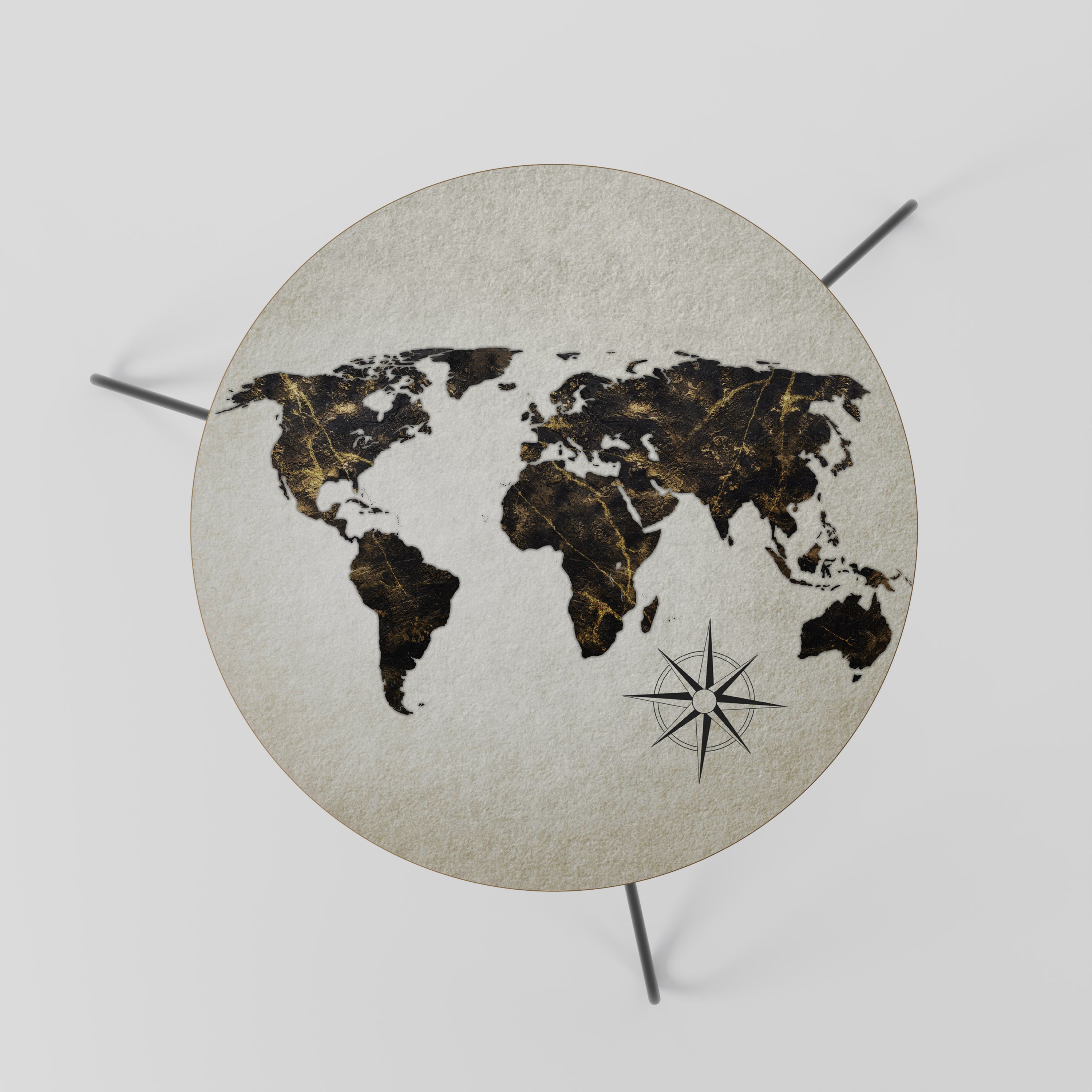 GOLDEN LINES GLOBE Stolik kawowy mały
