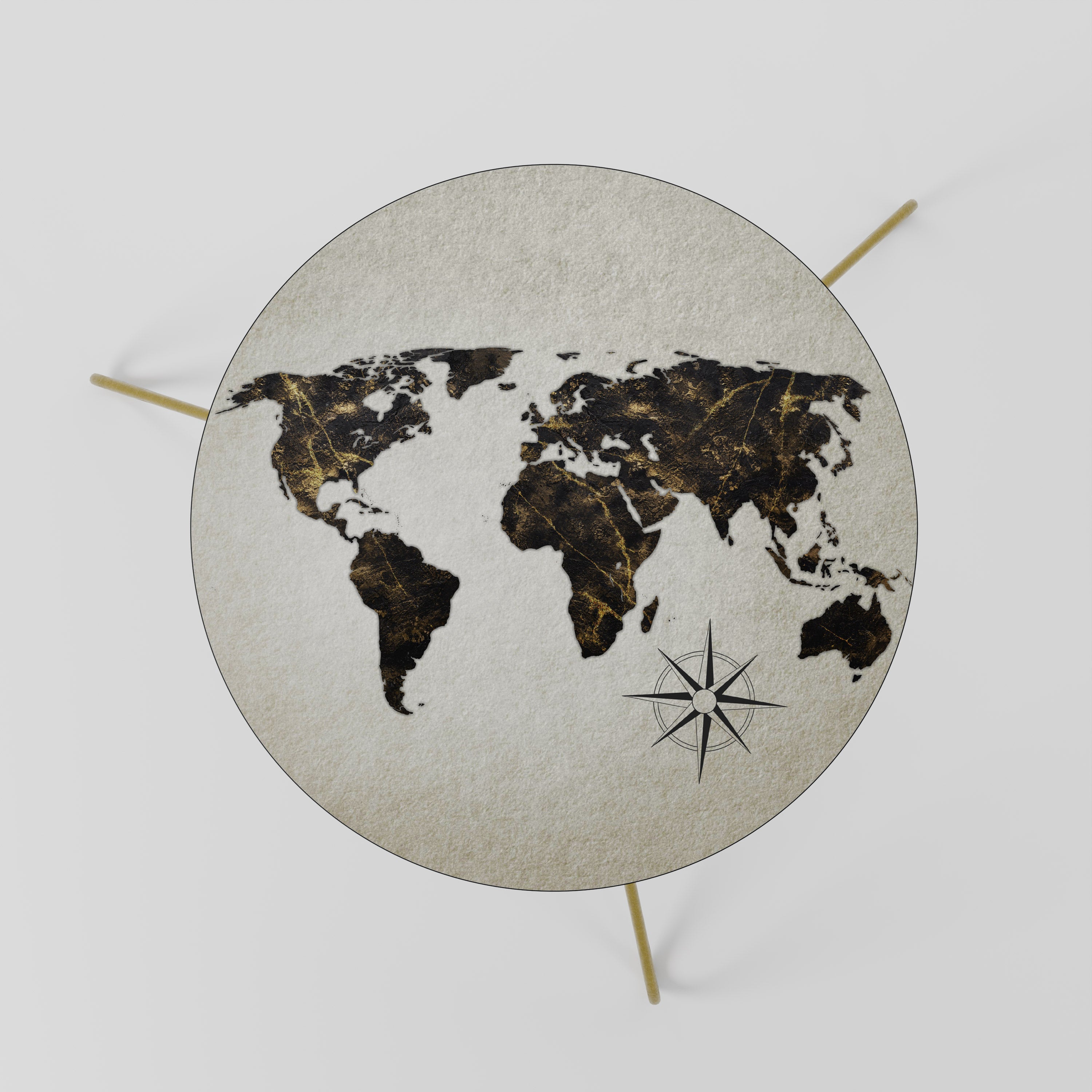 GOLDEN LINES GLOBE Stolik kawowy mały