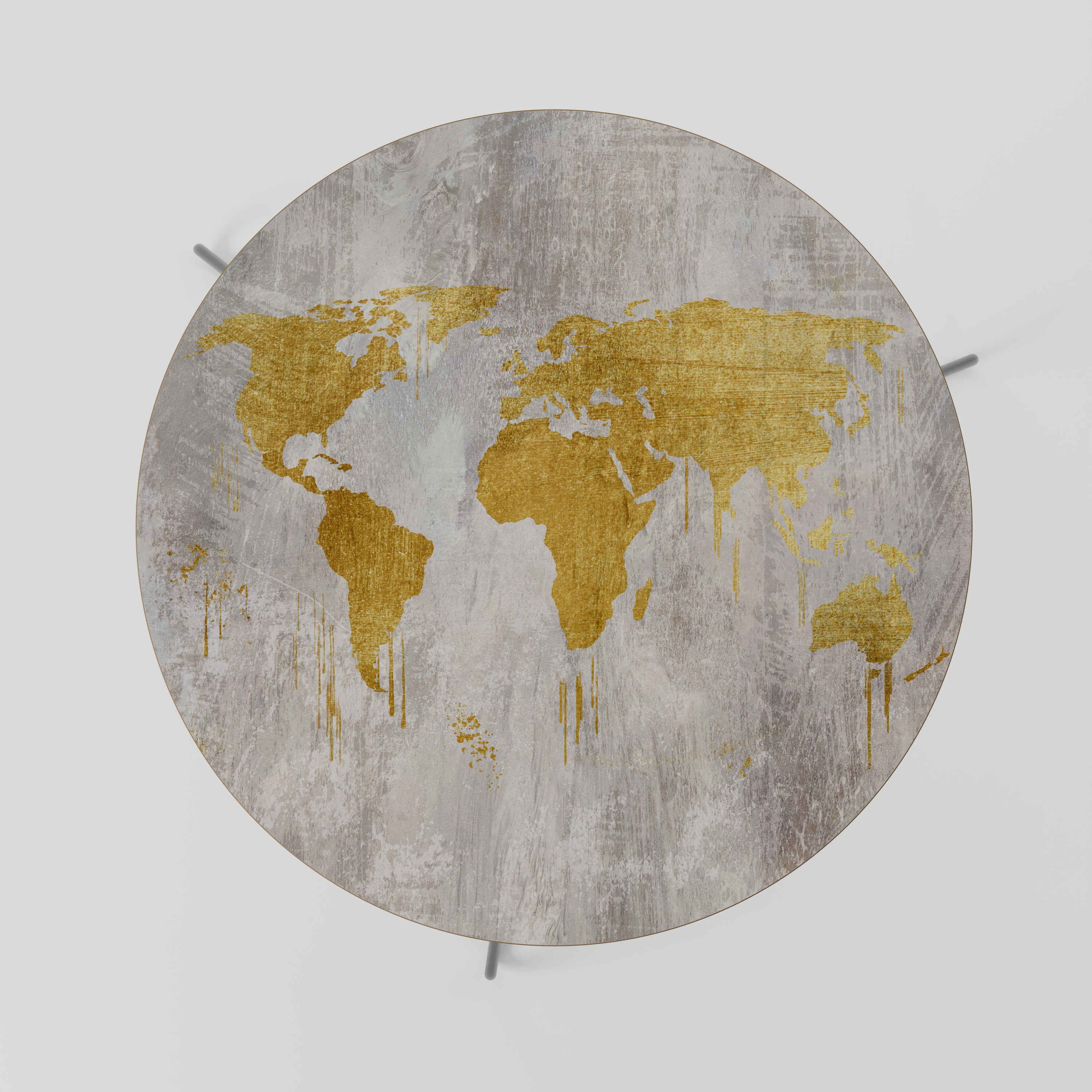 METALLIC WORLDVIEW MAP Stolik kawowy duży