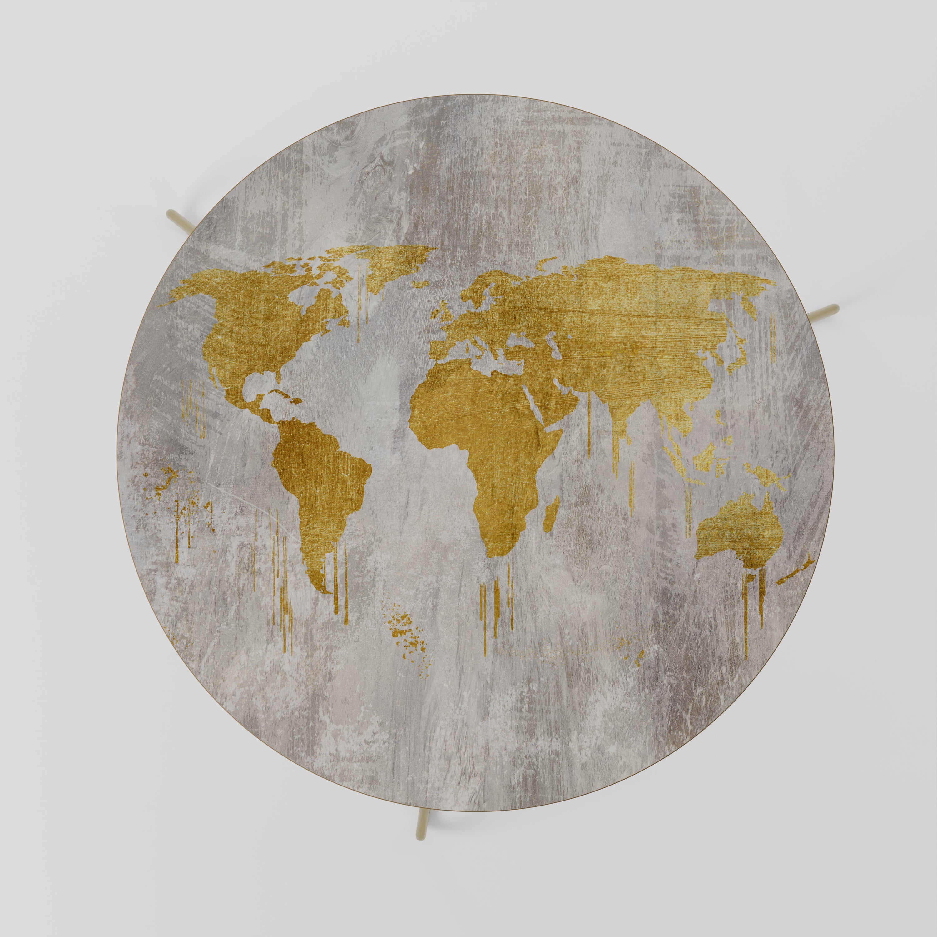 METALLIC WORLDVIEW MAP Stolik kawowy duży