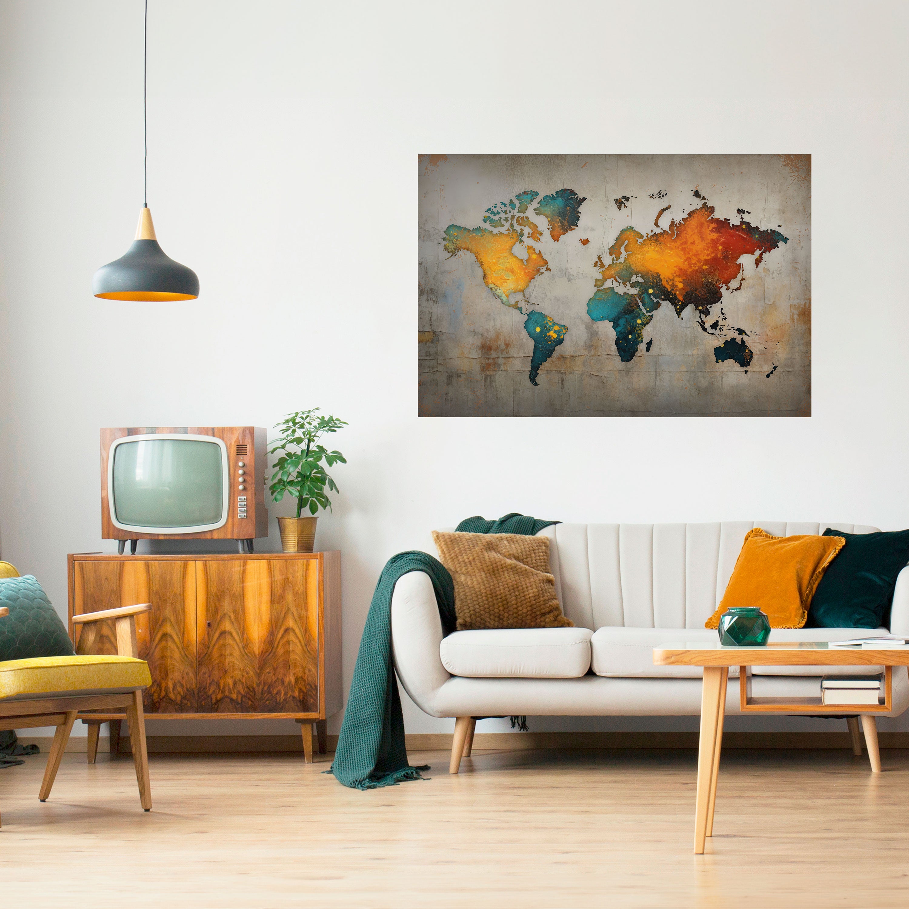 GLOBAL HUES EXPLORED Naklejka/Plakat poziomy