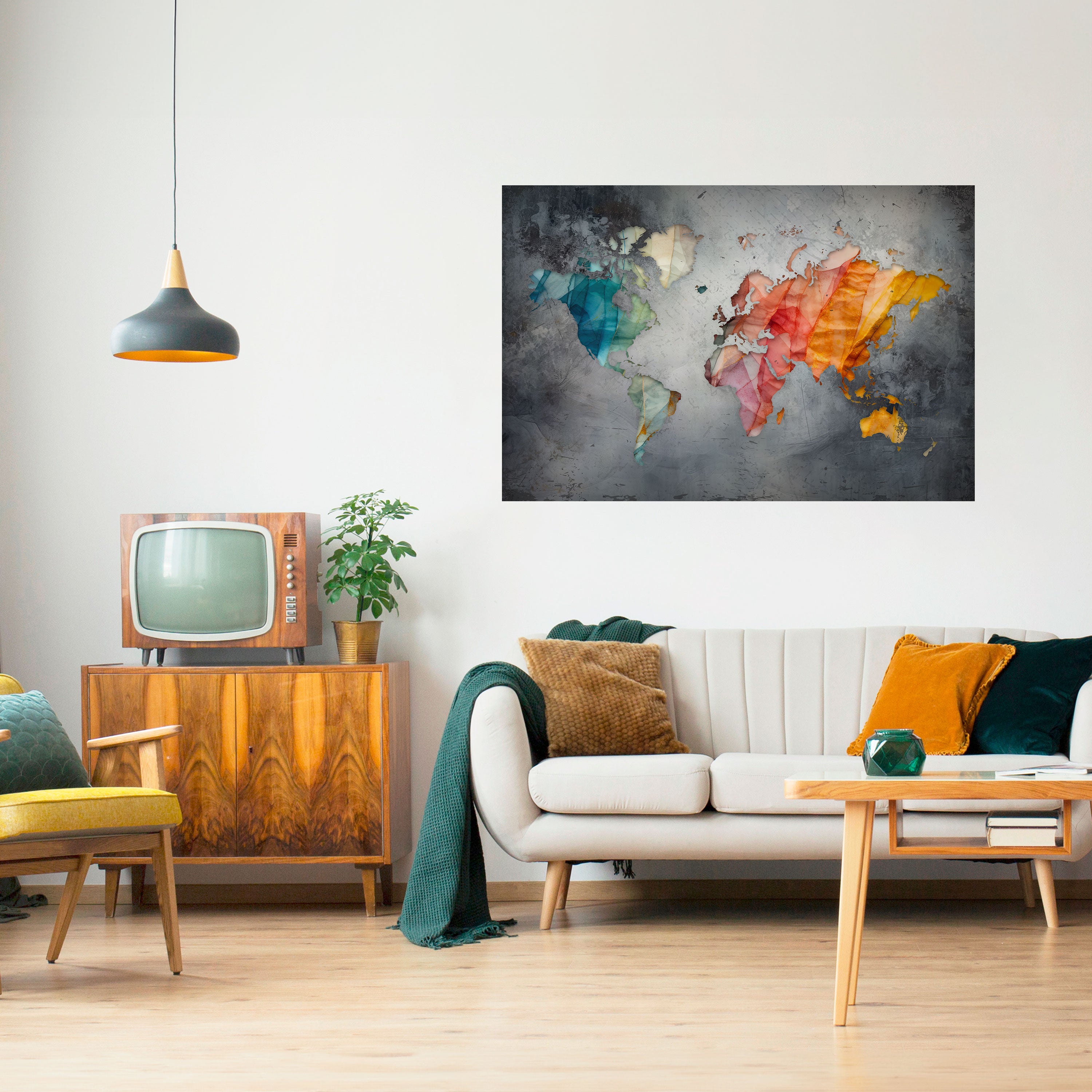 HARMONIOUS EARTH TONES Naklejka/Plakat poziomy