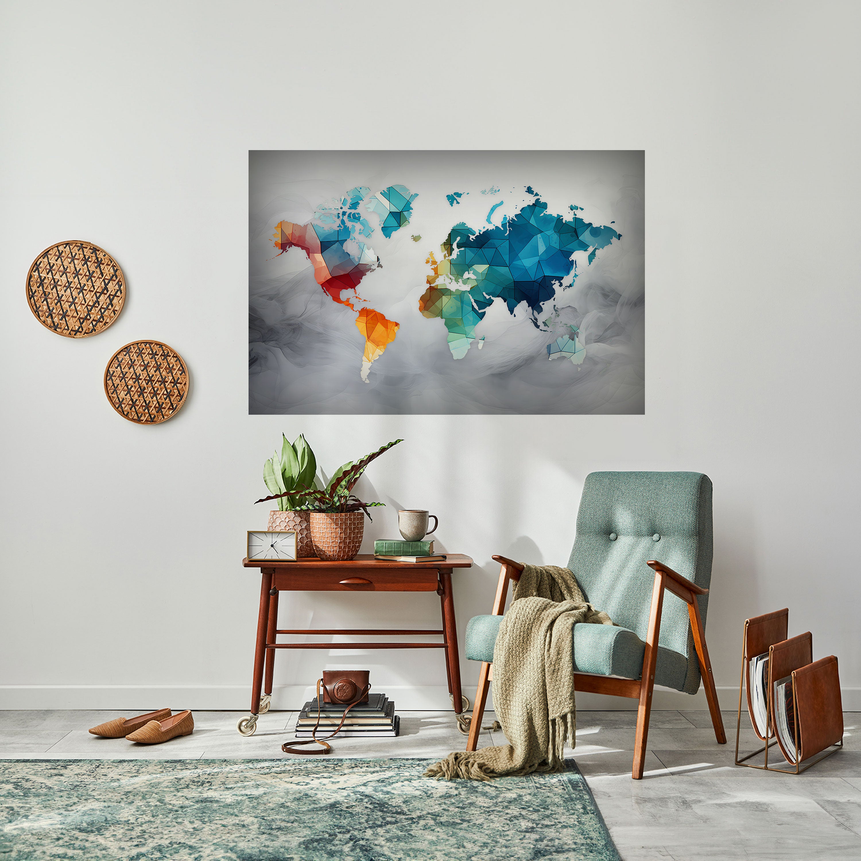 FACETED WORLDVIEW Naklejka/Plakat poziomy