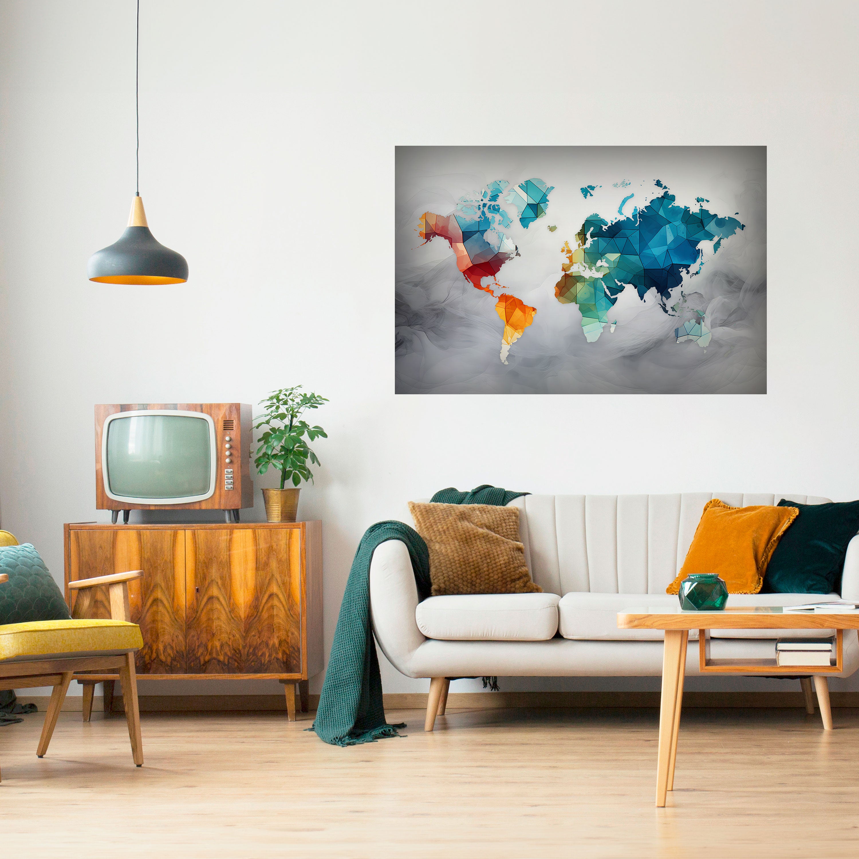 FACETED WORLDVIEW Naklejka/Plakat poziomy