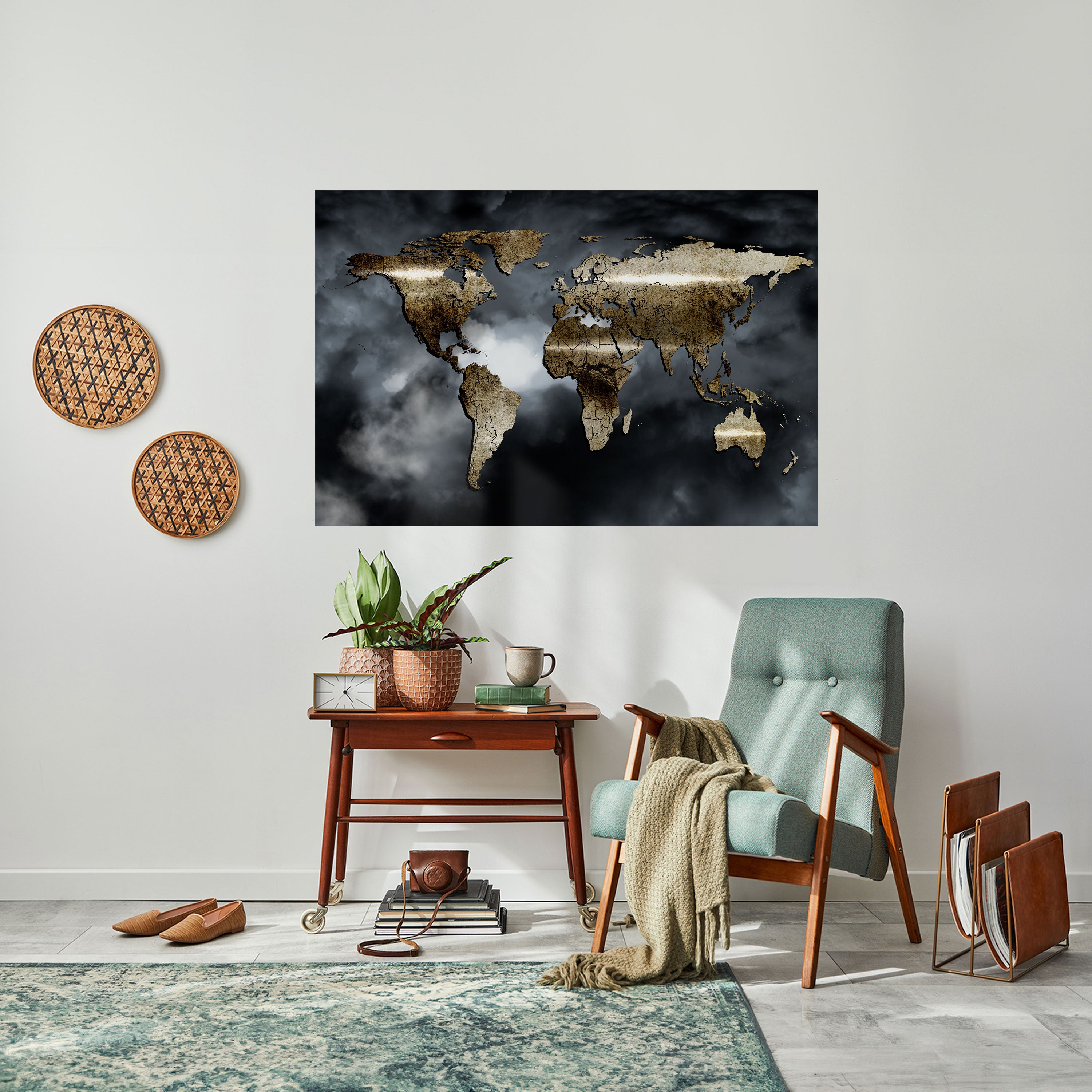 GOLDEN EARTH REVERIE Naklejka/Plakat poziomy